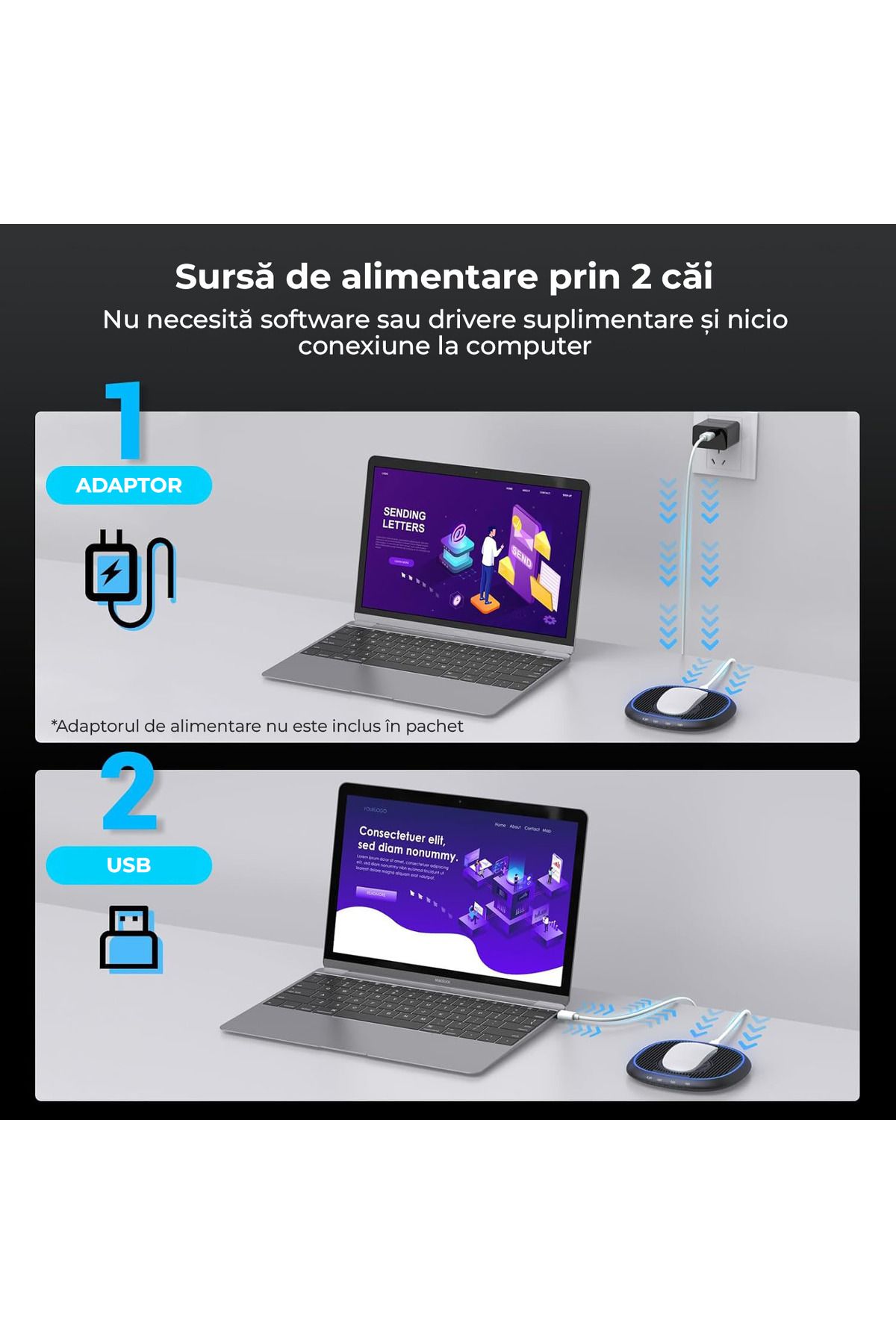 Elindor-Jiggler Mouse for simulating mouse movement, Ultra Slim, silent, with timer, Black 6
