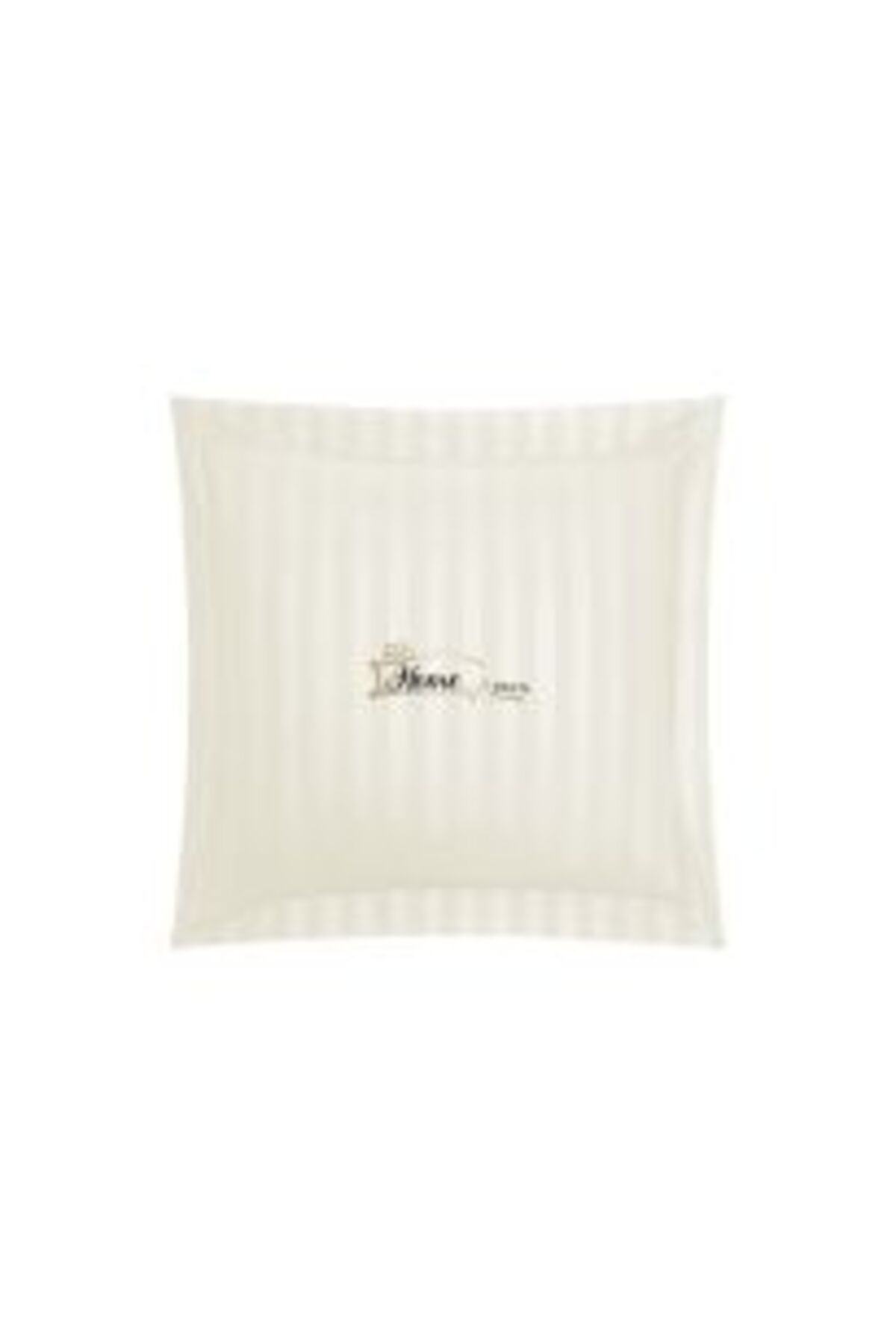 HomePuls-Pillowcase Damask Polycotton Stripe 1 cm, 70 x 70 cm with 3.5 cm Border, Yellow 8