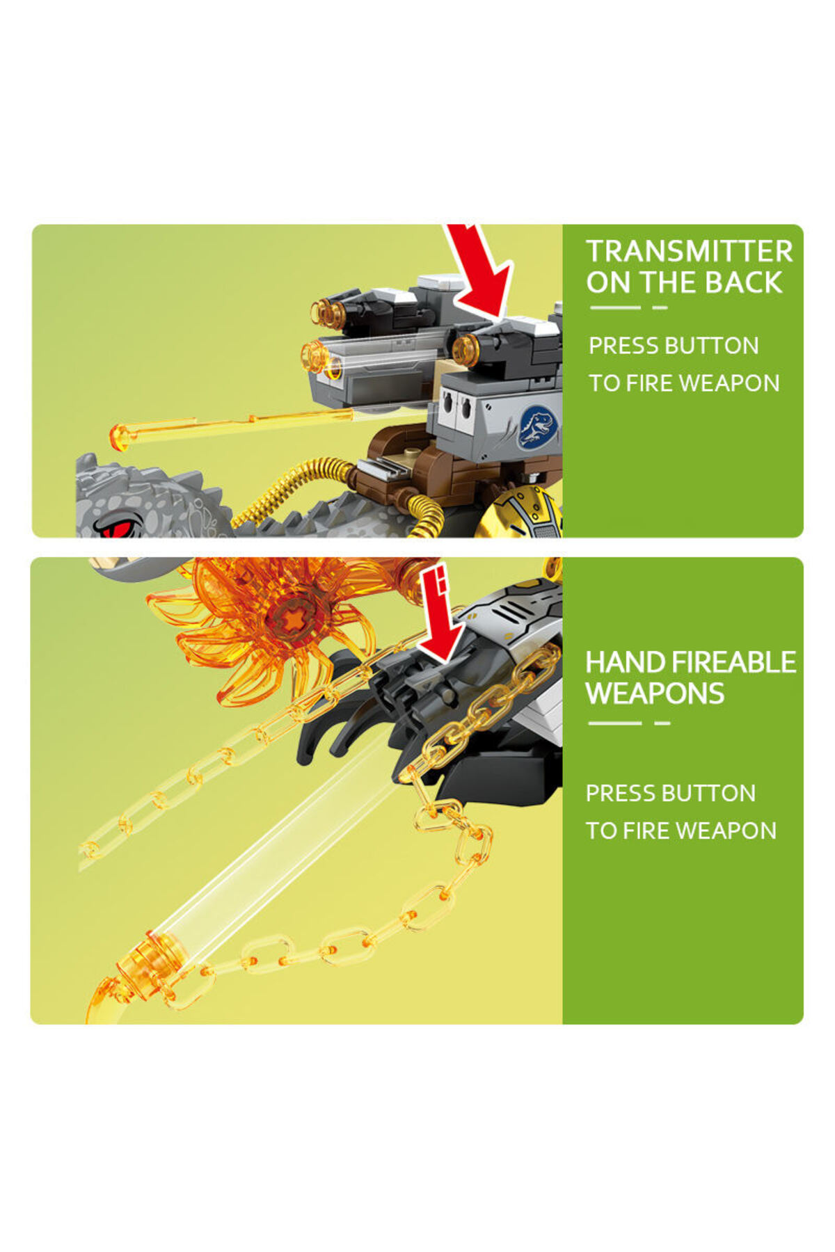 مجموعه ساخت‌وساز دایناسور برای کودکان ۸ سال به بالا، همراه با کامیون و بچه‌دایناسور، هدیه تولد برای طرفداران فیلم