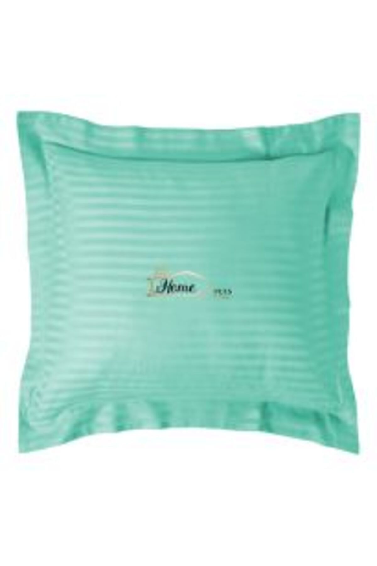 HomePuls-Pillowcase Damask Polycotton 1 cm Stripe, 70 x 70 cm with 3.5 cm Border Hem, Lila Iris 3