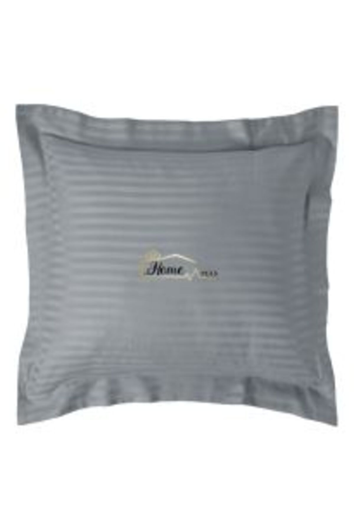 HomePuls-Pillowcase Damask Polycotton 1 cm Stripe, 70 x 70 cm with 3.5 cm Border Hem, Lila Iris 4