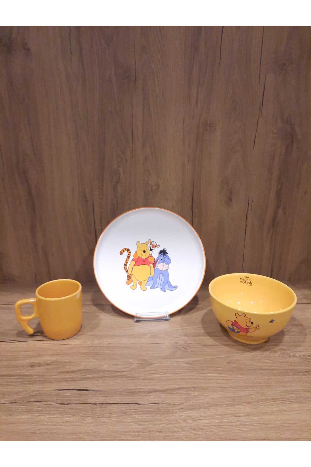 Keramika Mama Takimi Winnie The Pooh Turuncu 3 Parça