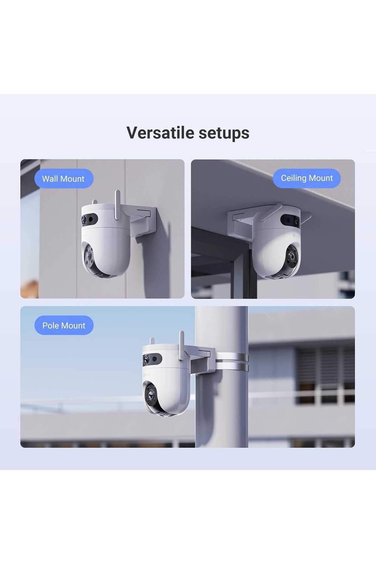 Hikvision-كاميرا 3K H9C مزدوجة العدسة 4K واي فاي | الذكاء الاصطناعي وصفارة الإنذار 5