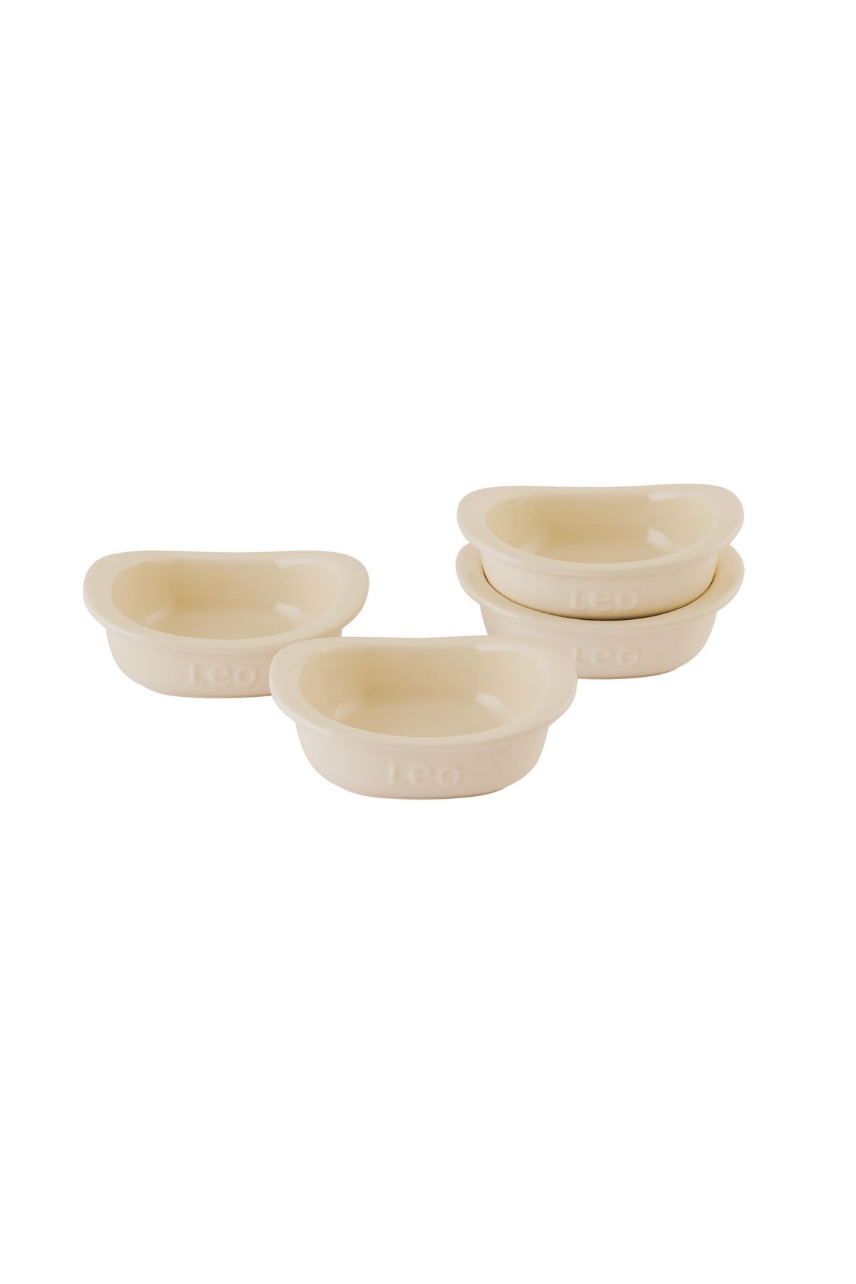 Berghoff-Set of 4 square Balance ramekins for crème brûlée 0.20L 1