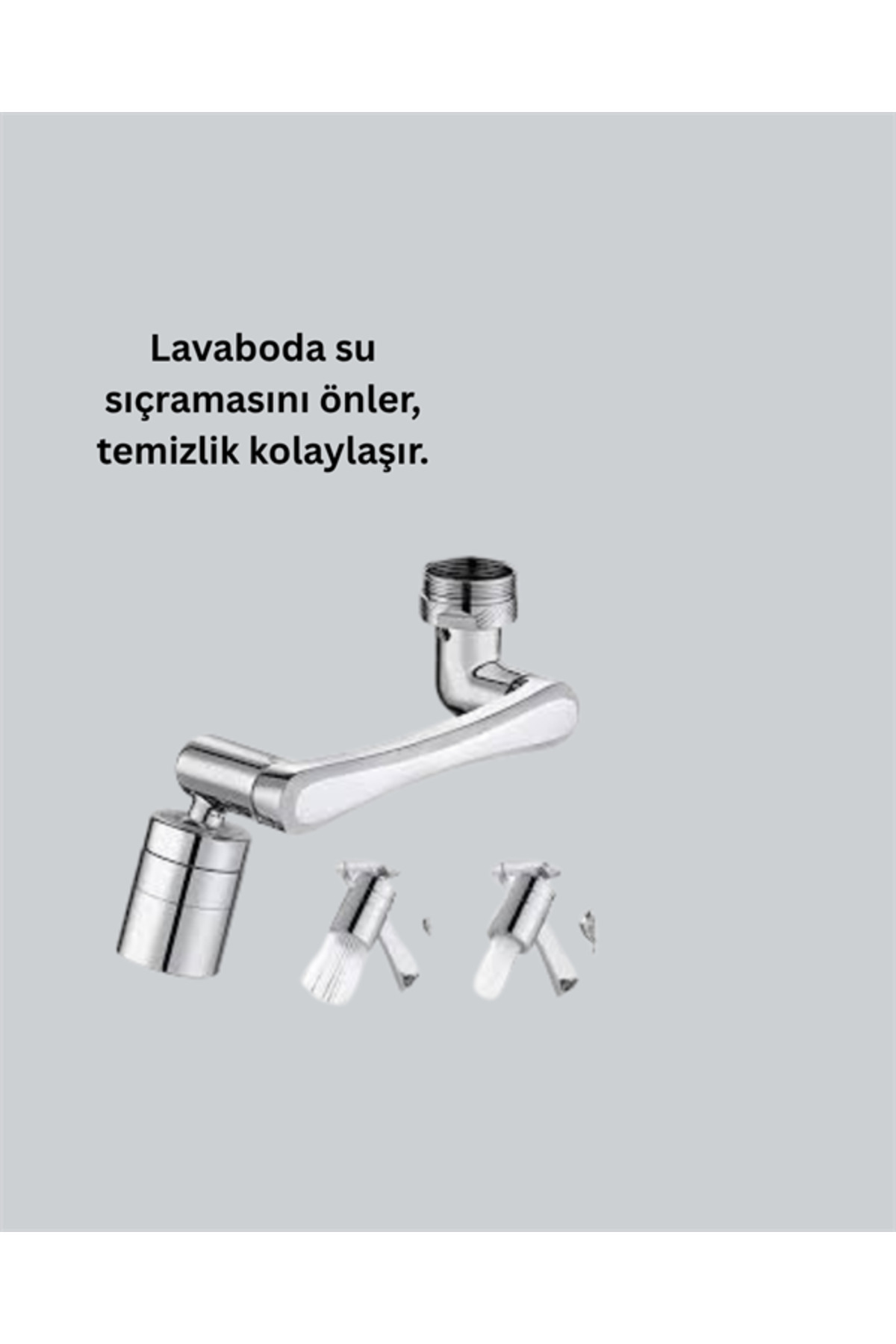 Clevora-Dual Water Flow Mode Faucet Head – 360 °   + 720 °   Fully Rotatable 3 Arm Structure 5