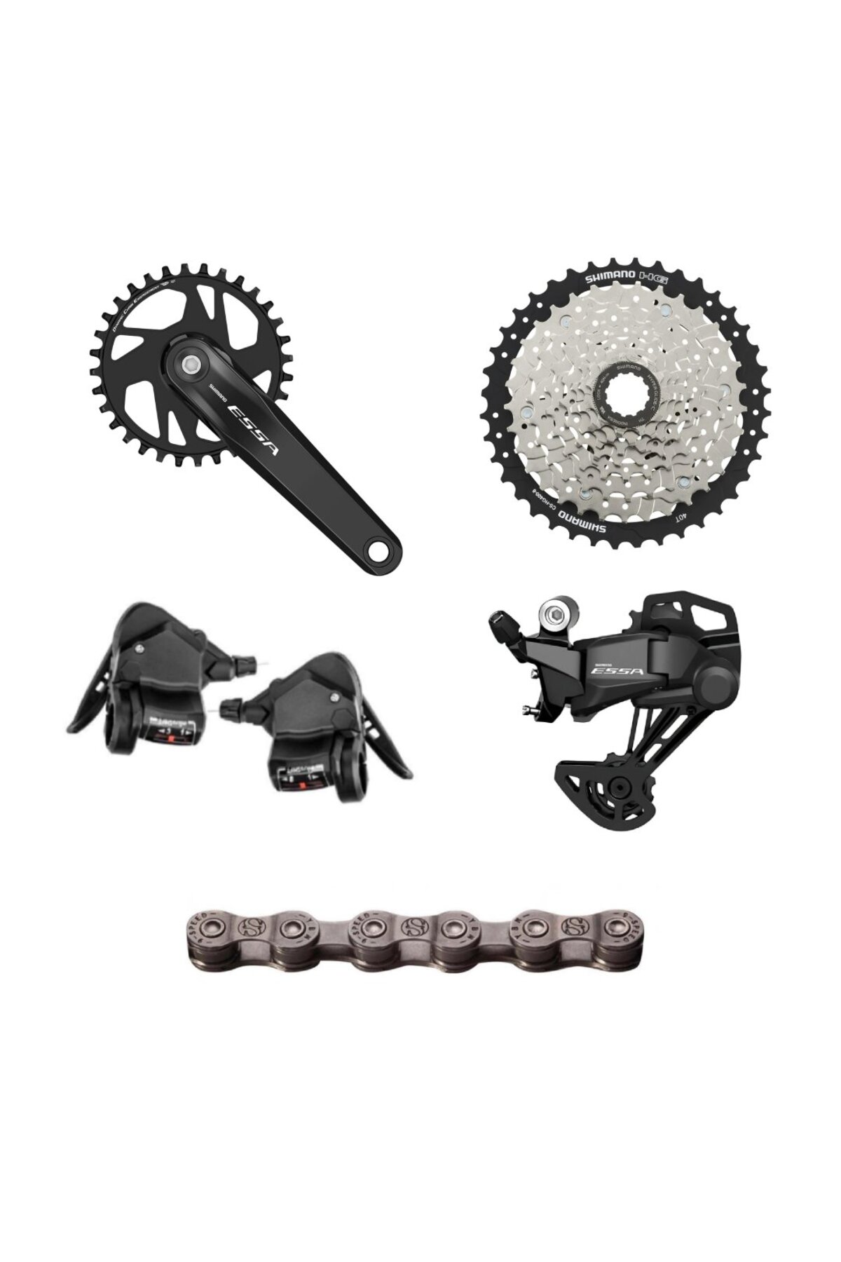 heugers Shimano ESSA 3x8 Vites Grup Seti - MTB, Şehir ve Hibrit