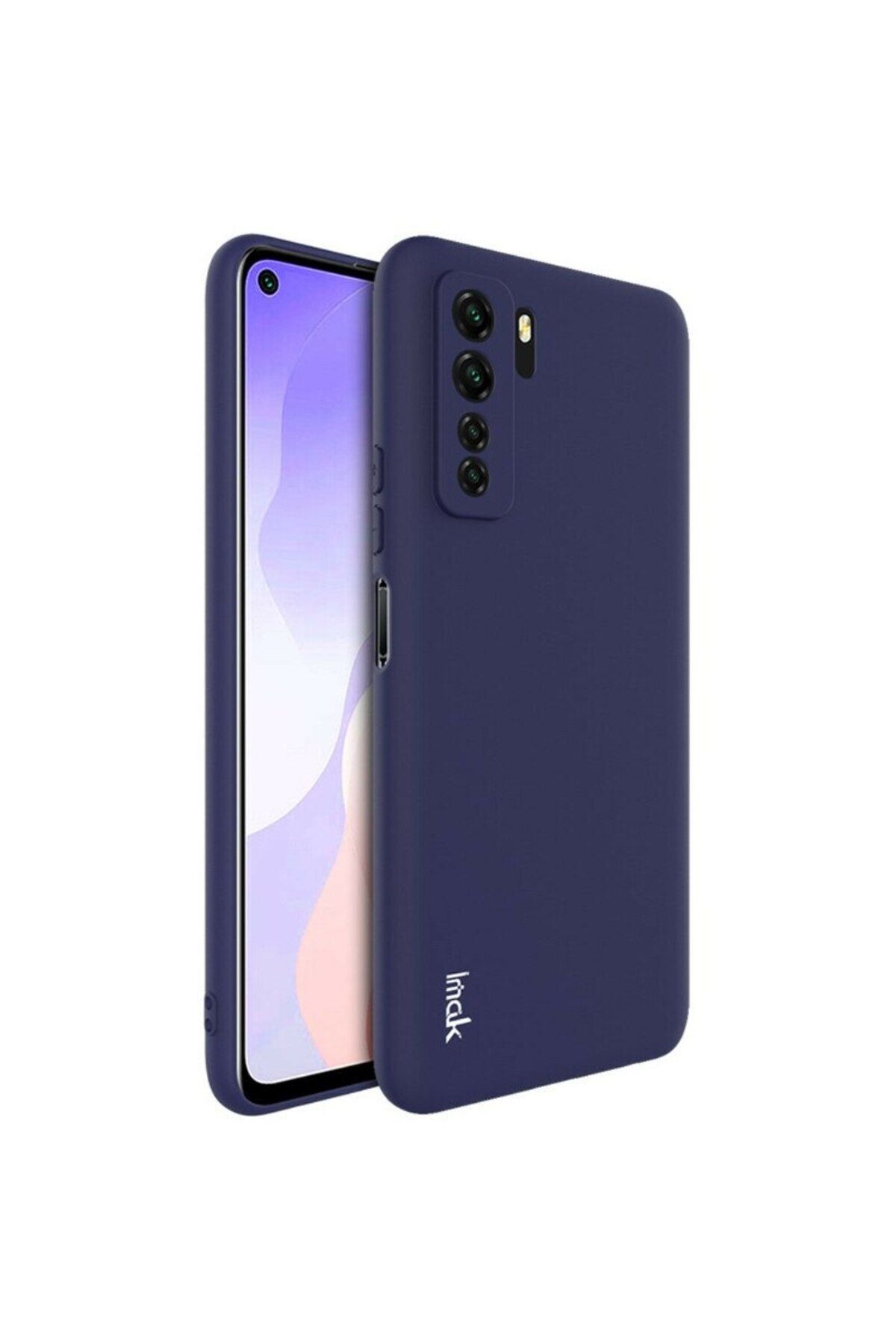 İmak-Protective Case Compatible with Huawei Nova 7 5G, Frosting Case, IMAK, TPU, Blue 4