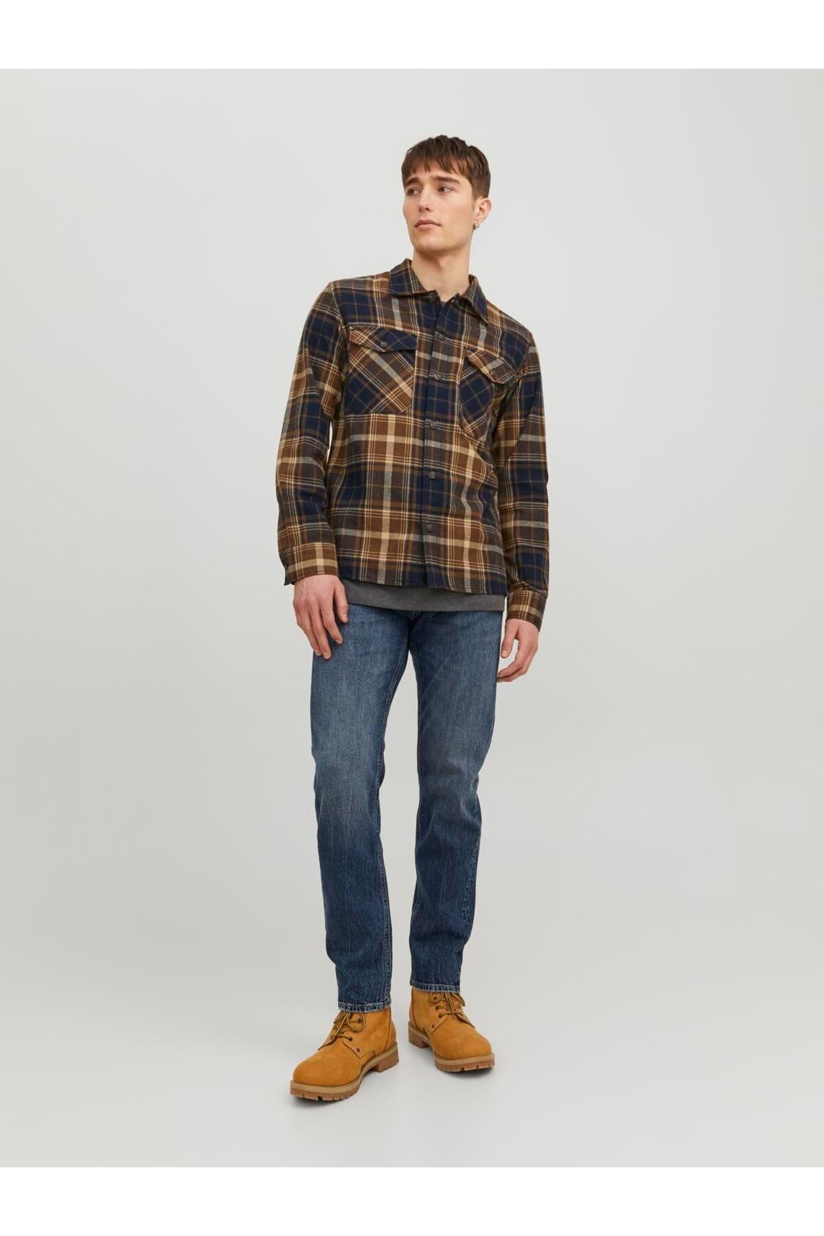 شلوار جین مردانه راسته فاق نرمال | جک اند جونز Jack & Jones 12237306 - تصویر 4