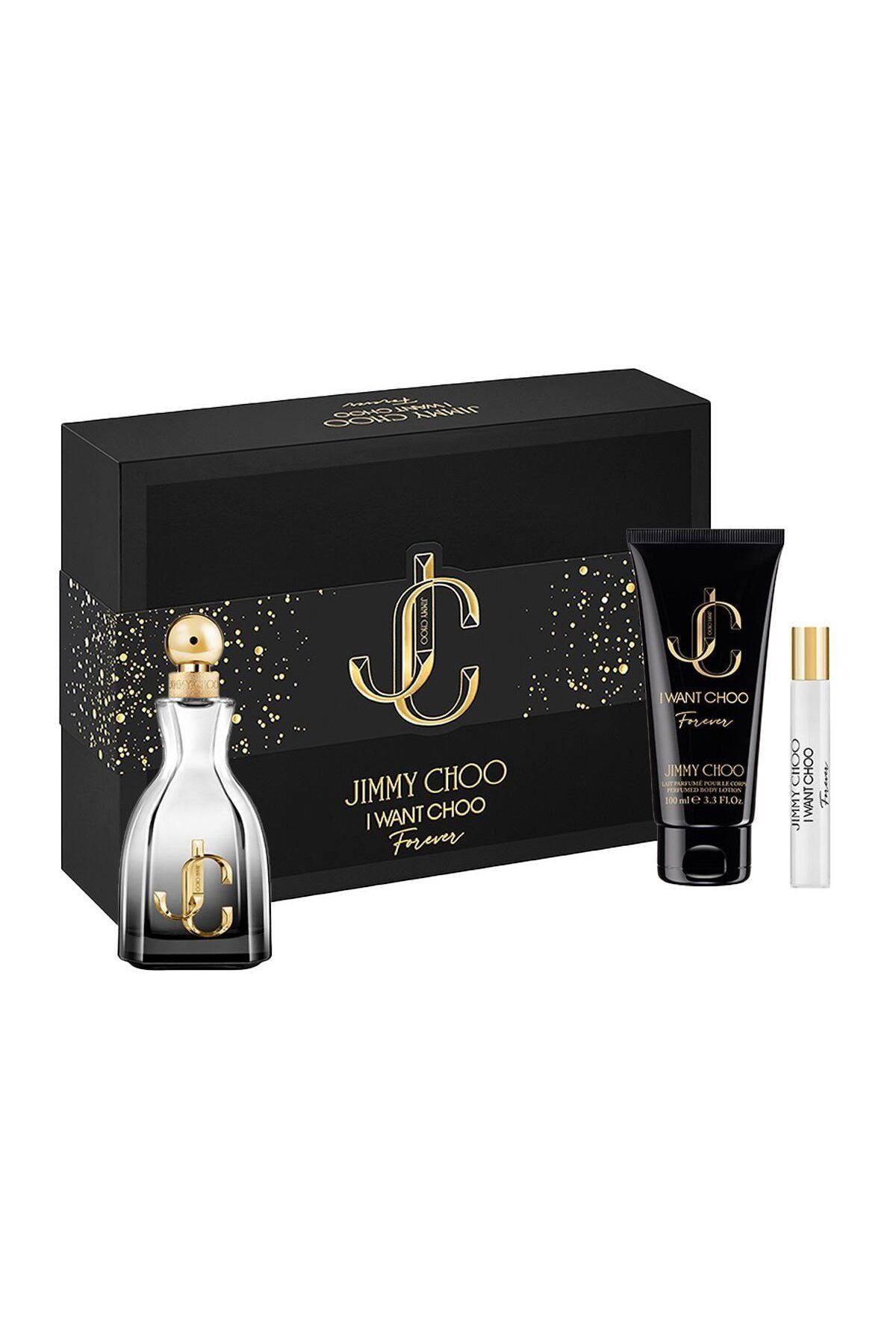 Jimmy Choo-Set cadou Jimmy Choo I Want Choo Forever – EDP 100ml + Loțiune de corp 100ml + Mini Eau de Parfum 7.5ml 1