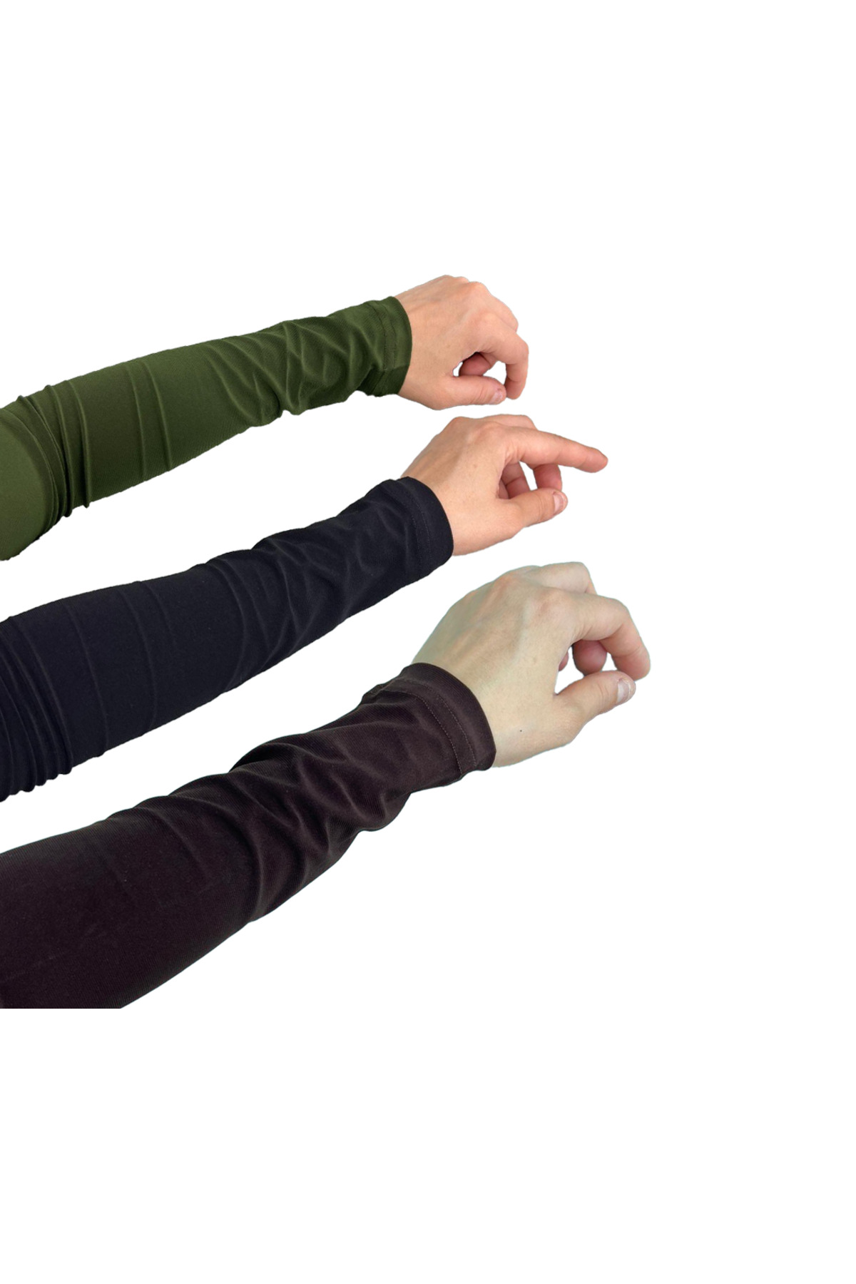 3 Pairs Multipurpose Sandy Lycra Modest Sleeves