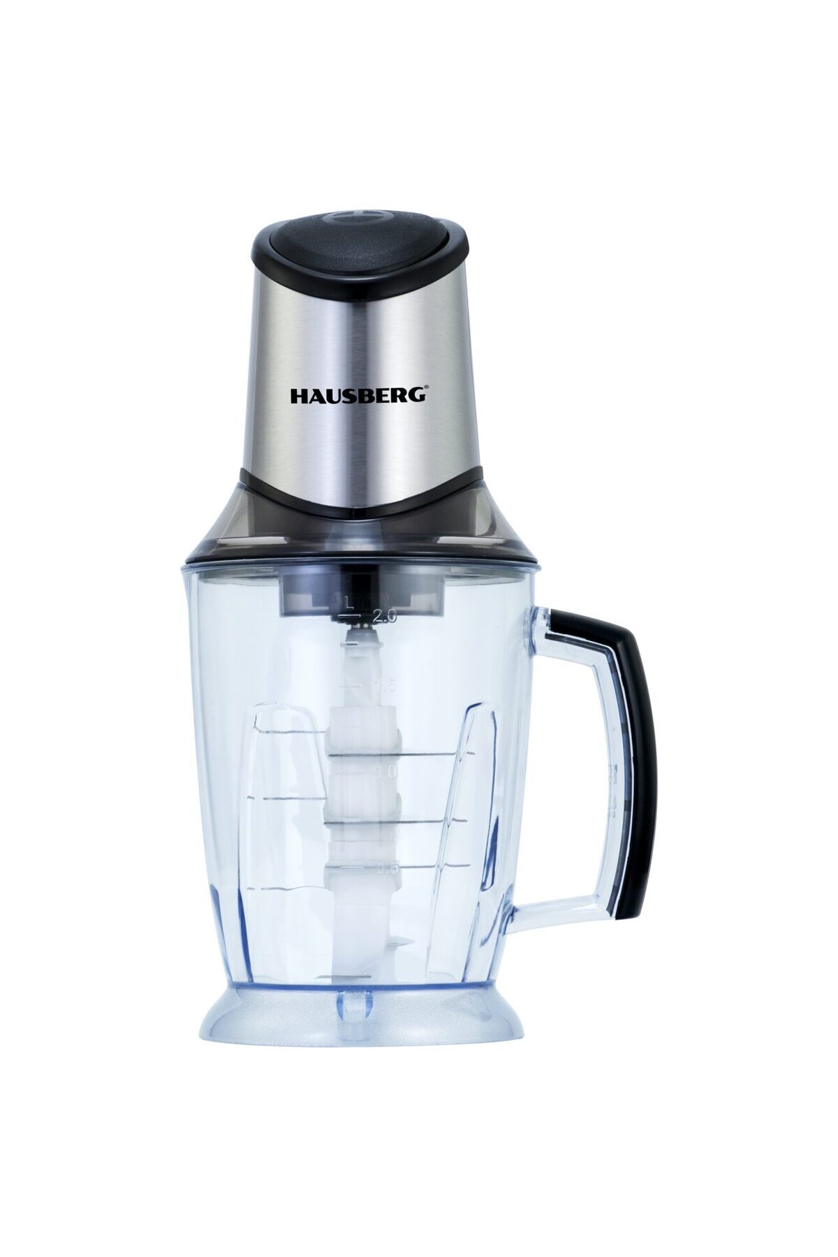 Hausberg-Electric chopper HB-4508IN, 500-700W, 1 speed, 2 liters, plastic bowl, 8 knives 1