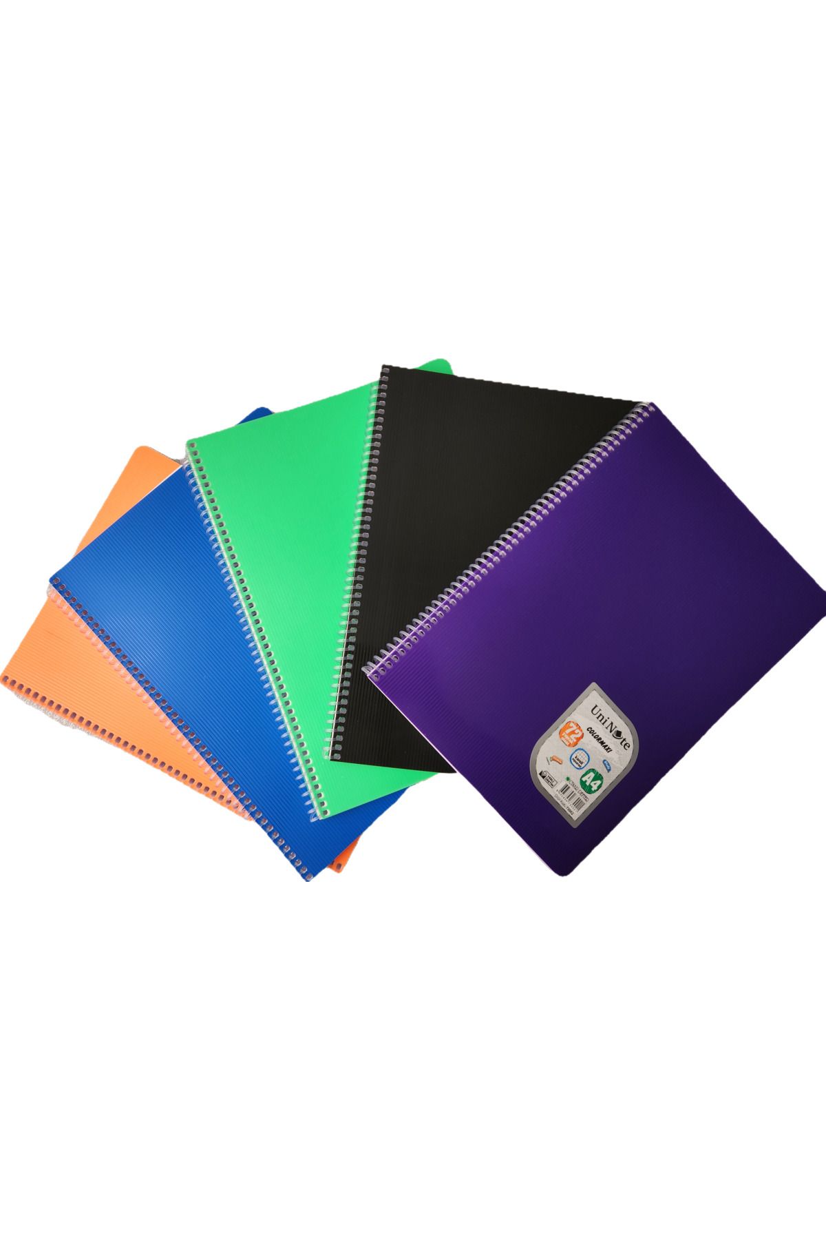 Mikro-2 Pieces A4 Spiral Checkered Notebook – 72 Sheets – Pp Cover – School & Office Notebook 2