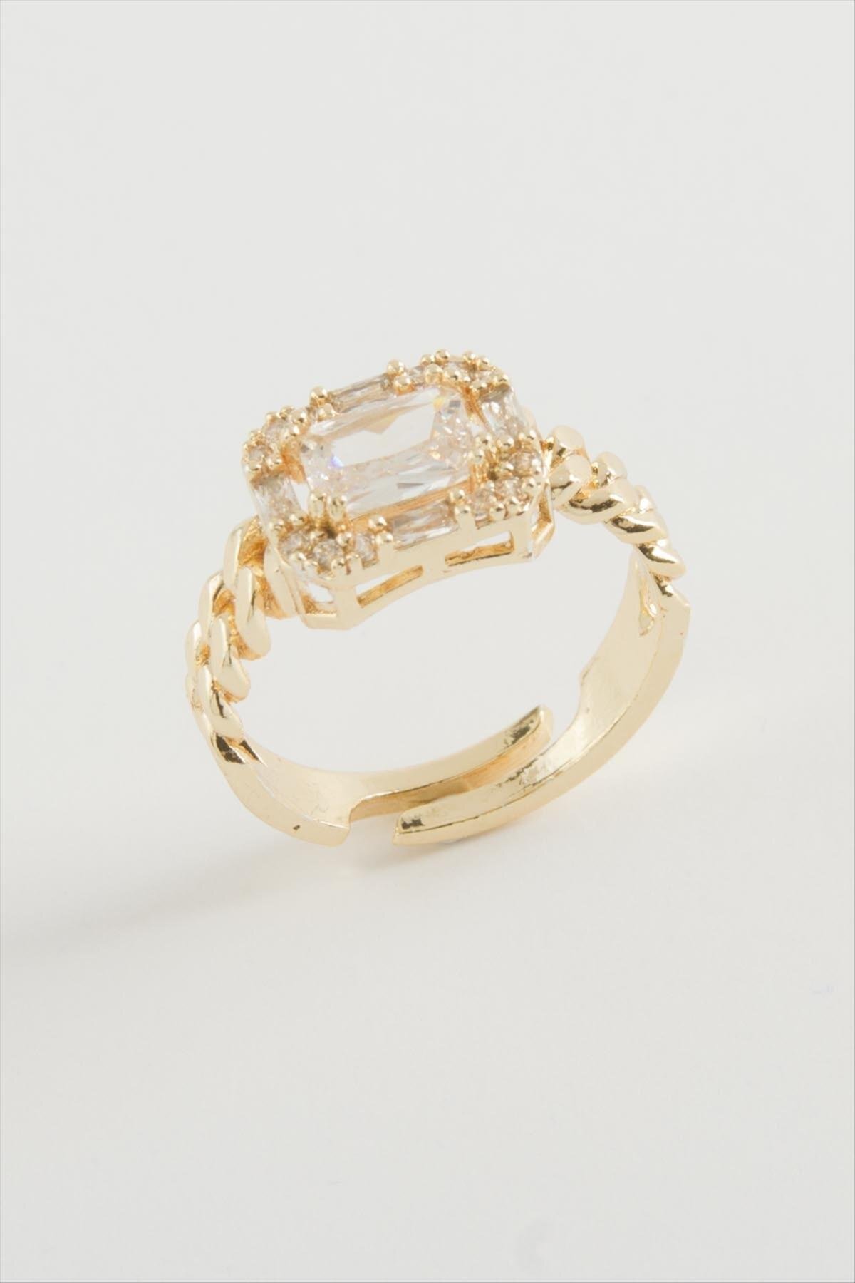 Genel Markalar Baget Zirkon Taşlı Yüzük