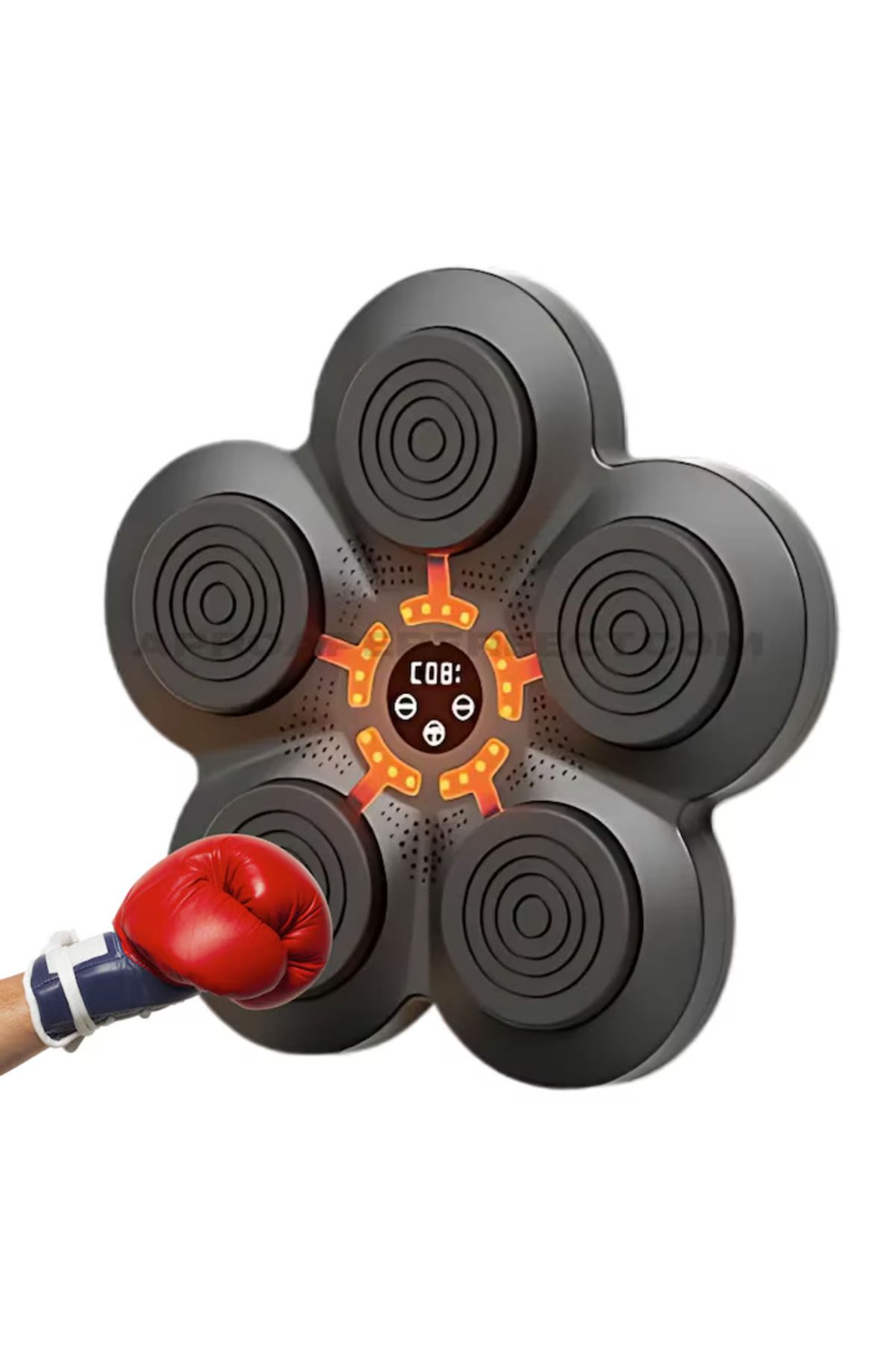 Generic-Smart Target Box, With Gloves, Built-in Speaker, Bluetooth Connection, LED Screen, Black/Red 1