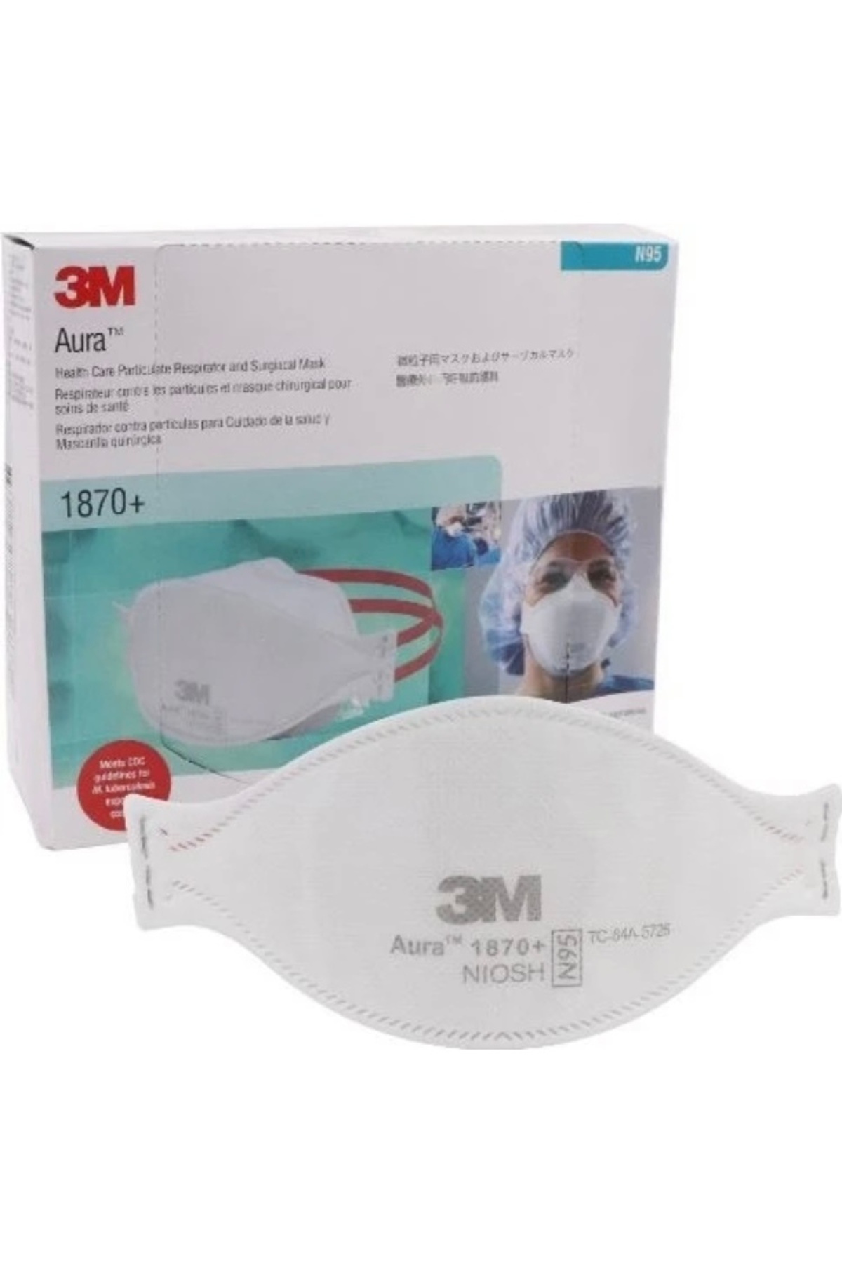 3M 1870 toz maskesi aura (100 adet)