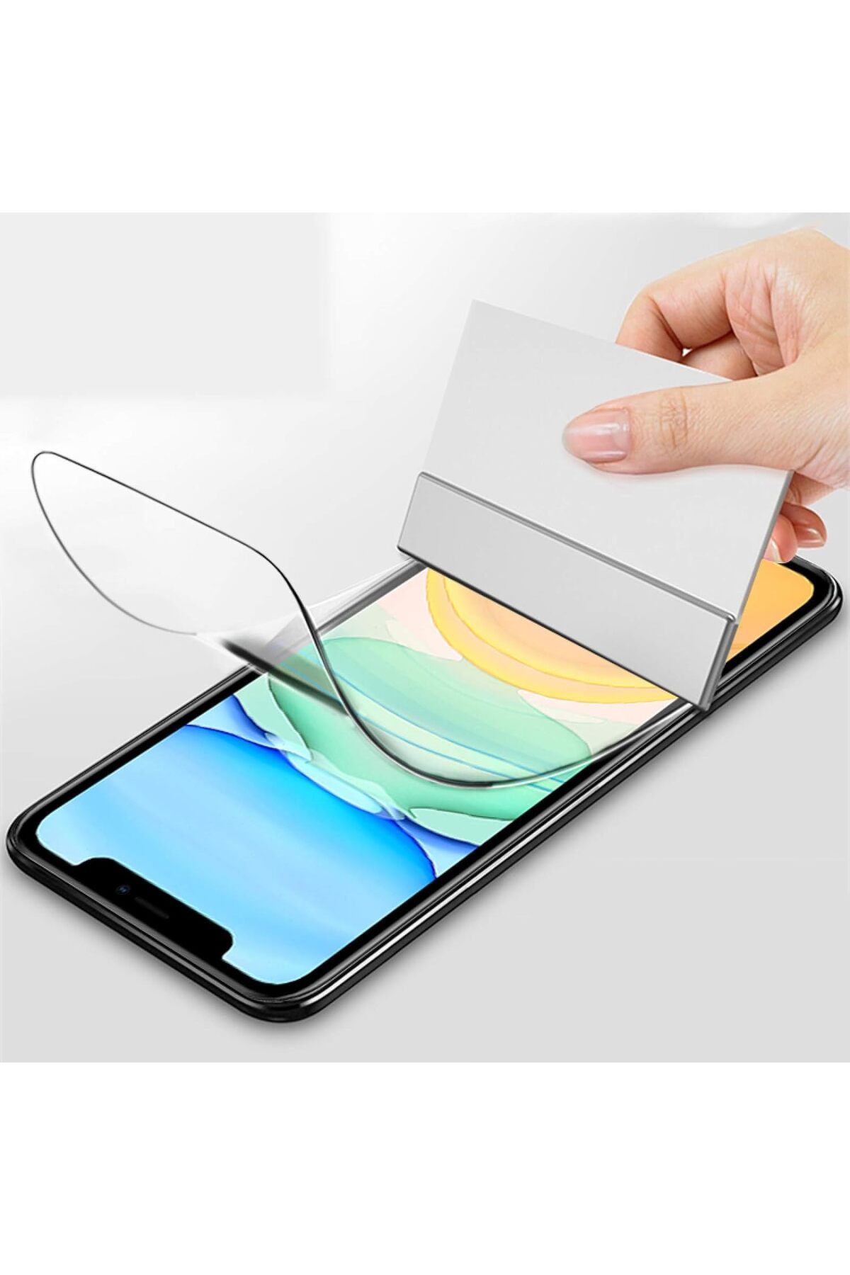 Infinity Enterprise-Transparent Display Film for LG V35 ThinQ V350AWM, phone screen protector Front in Hyd 2