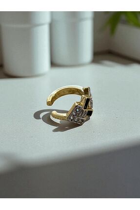 JotusJewelry Tekli Taş Detaylı Kıkırdak Küpe