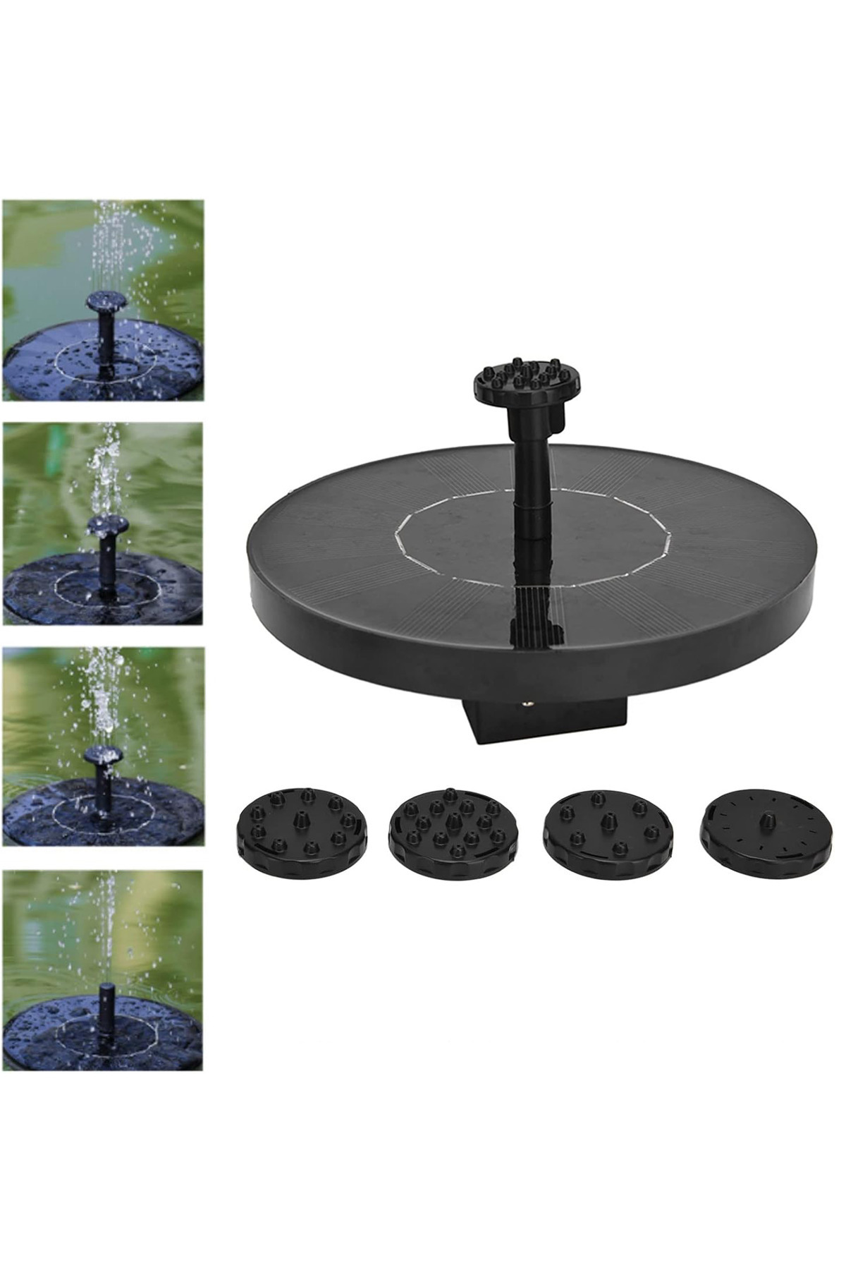 nelerbulurum Güneş Enerjili Dekoratif Havuz Fiskiyesi Su Pompalı Havuz Süsü - Havuz Çeşmesi 13cm