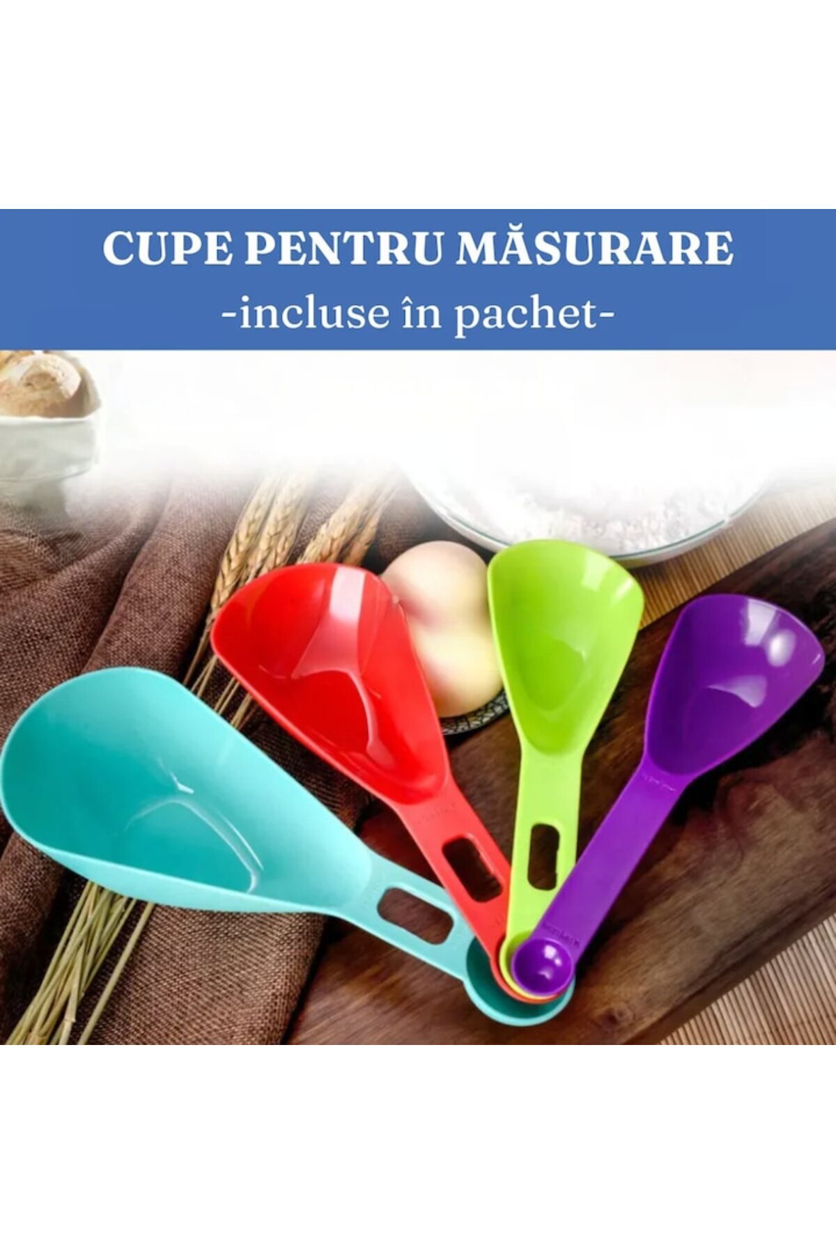 OEM-Set 7 Food Storage Containers with Airtight Lids, Reusable Labels, Measuring Cups, 4 Different Sizes 3