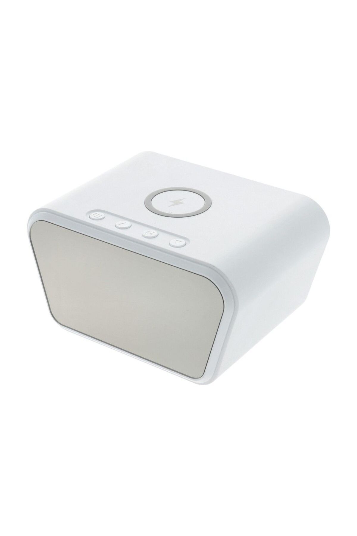 Mercaton-Încărcător wireless, încărcare rapidă 15W cu ceas digital și termometru, 11 x 8 x 6,5 cm, alb 4
