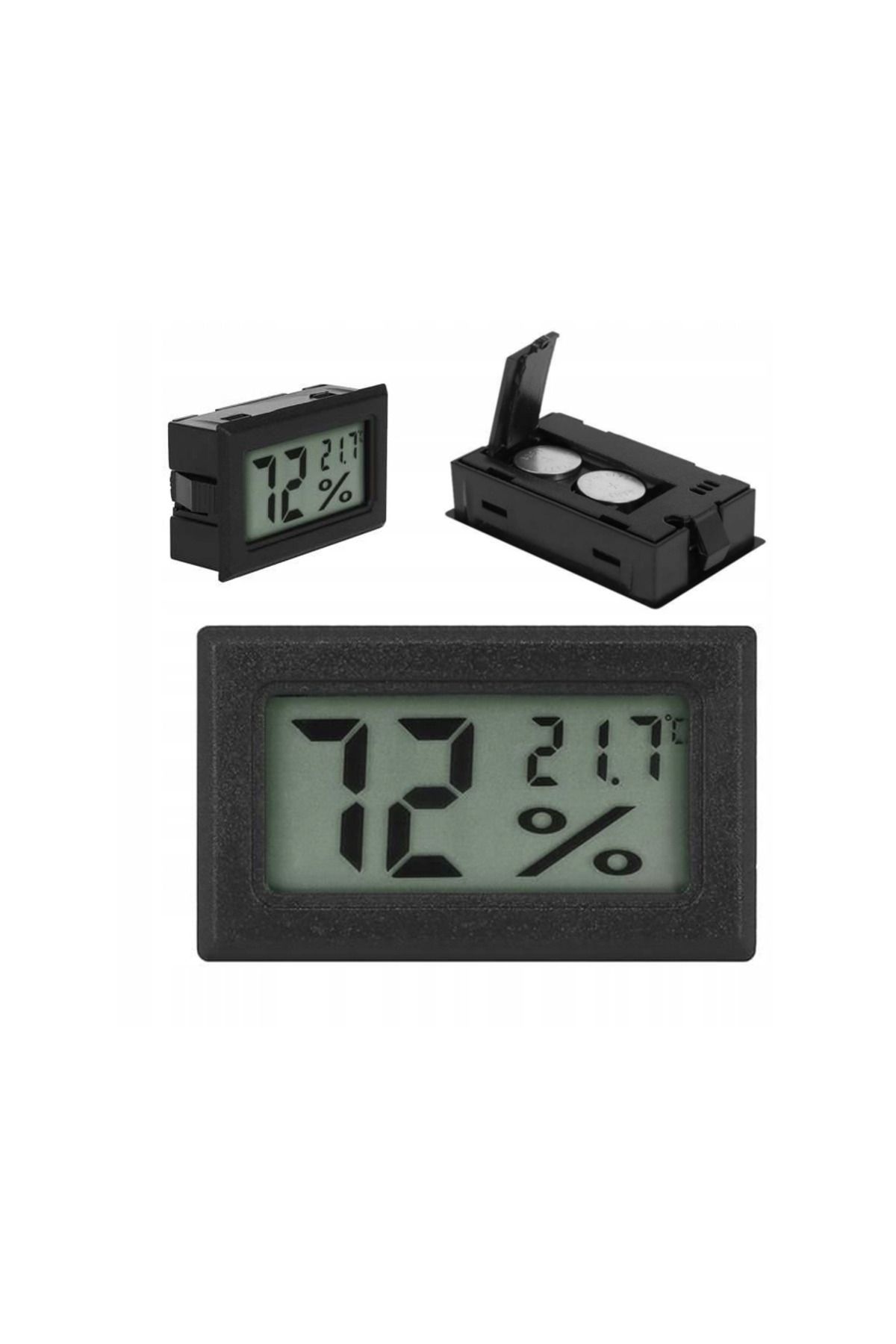LikeSmart-Termometru si higrometru de camera 2 in 1 "LikeSmart TermoHyGro", Afisaj LCD, afisare temperatura si 6