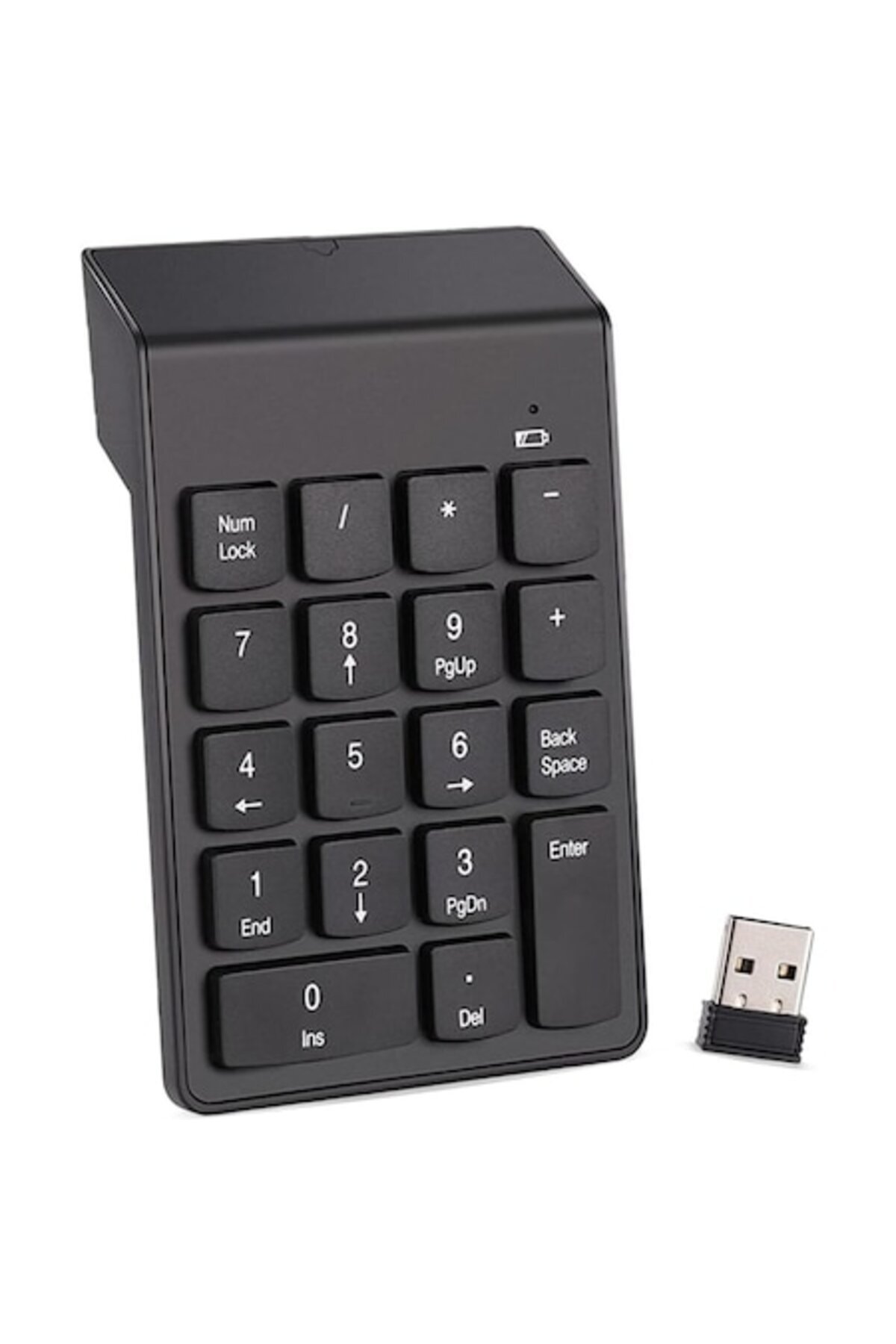 dalip-Wireless Numeric Keypad, USB Connector, 14x8.5cm, Black 1