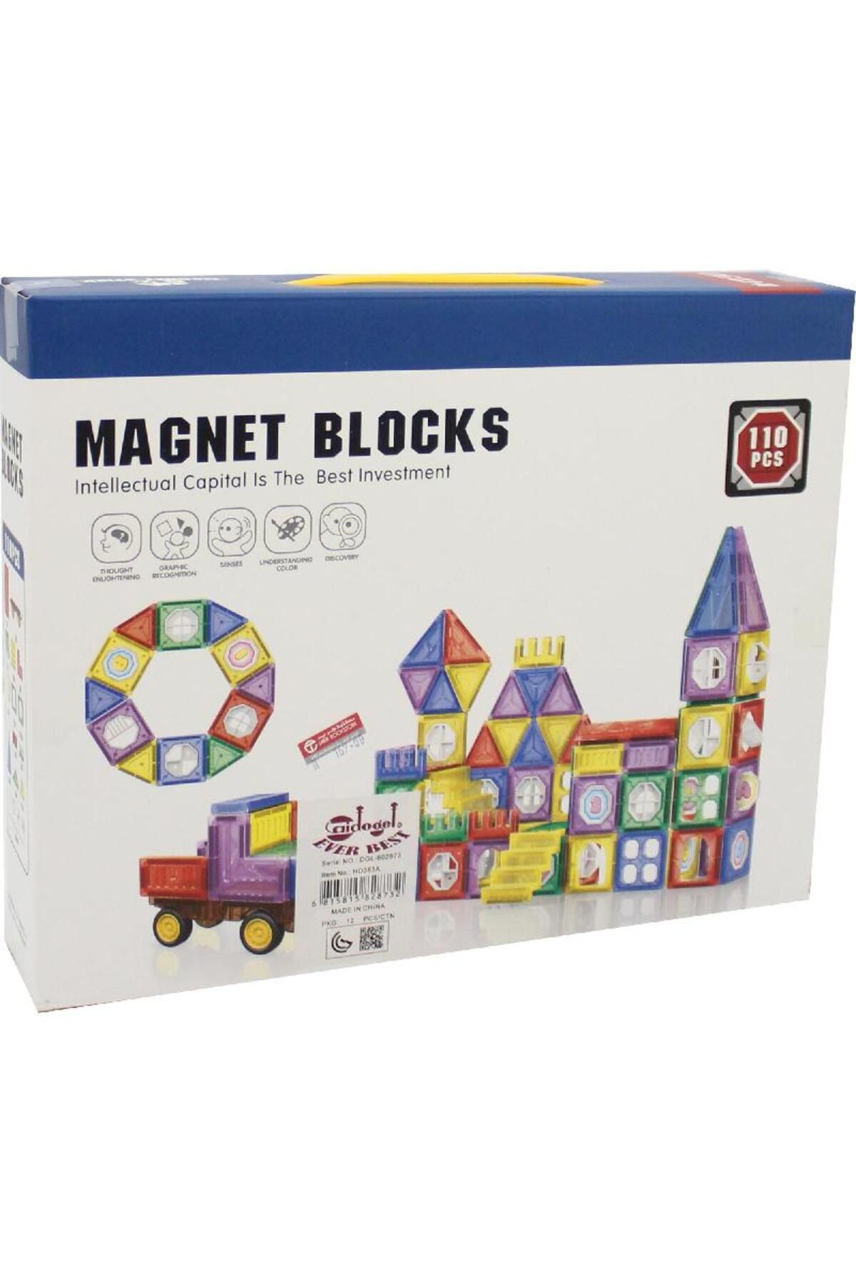 İSP-Set de constructie, ISP, LikeSmart Magnet Blocks, 3 ani+, 110 piese, Multicolor 2