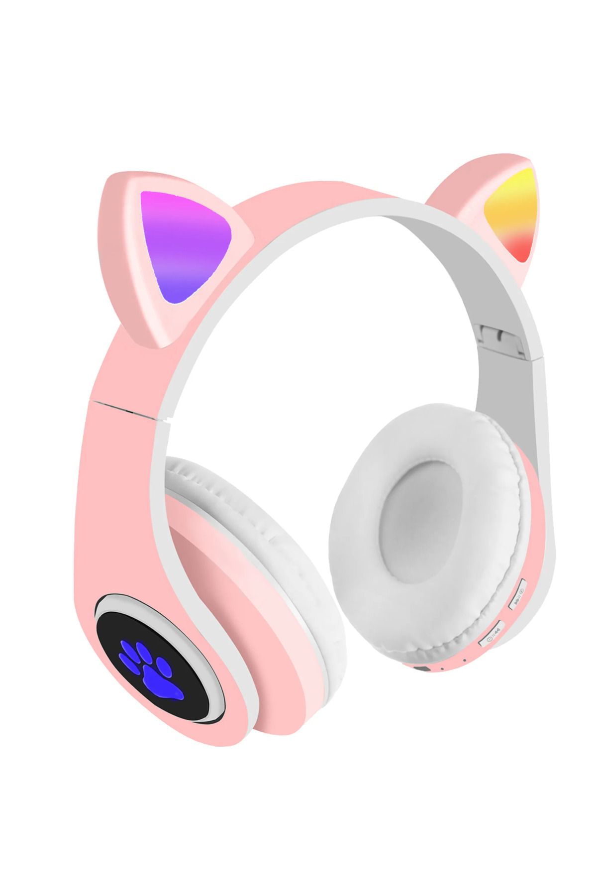 İSP-"Likesmart Cat Ears" Bluetooth headphones, with RGB LED lights, built-in microphone, foldable, cable 1