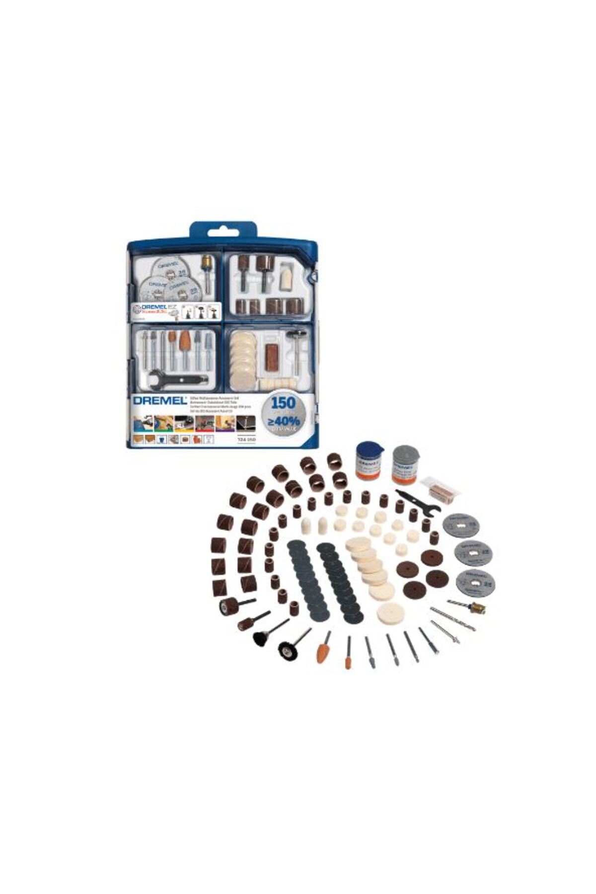 724 Multipurpose Accessory Set 150 Pieces 2615S724JA