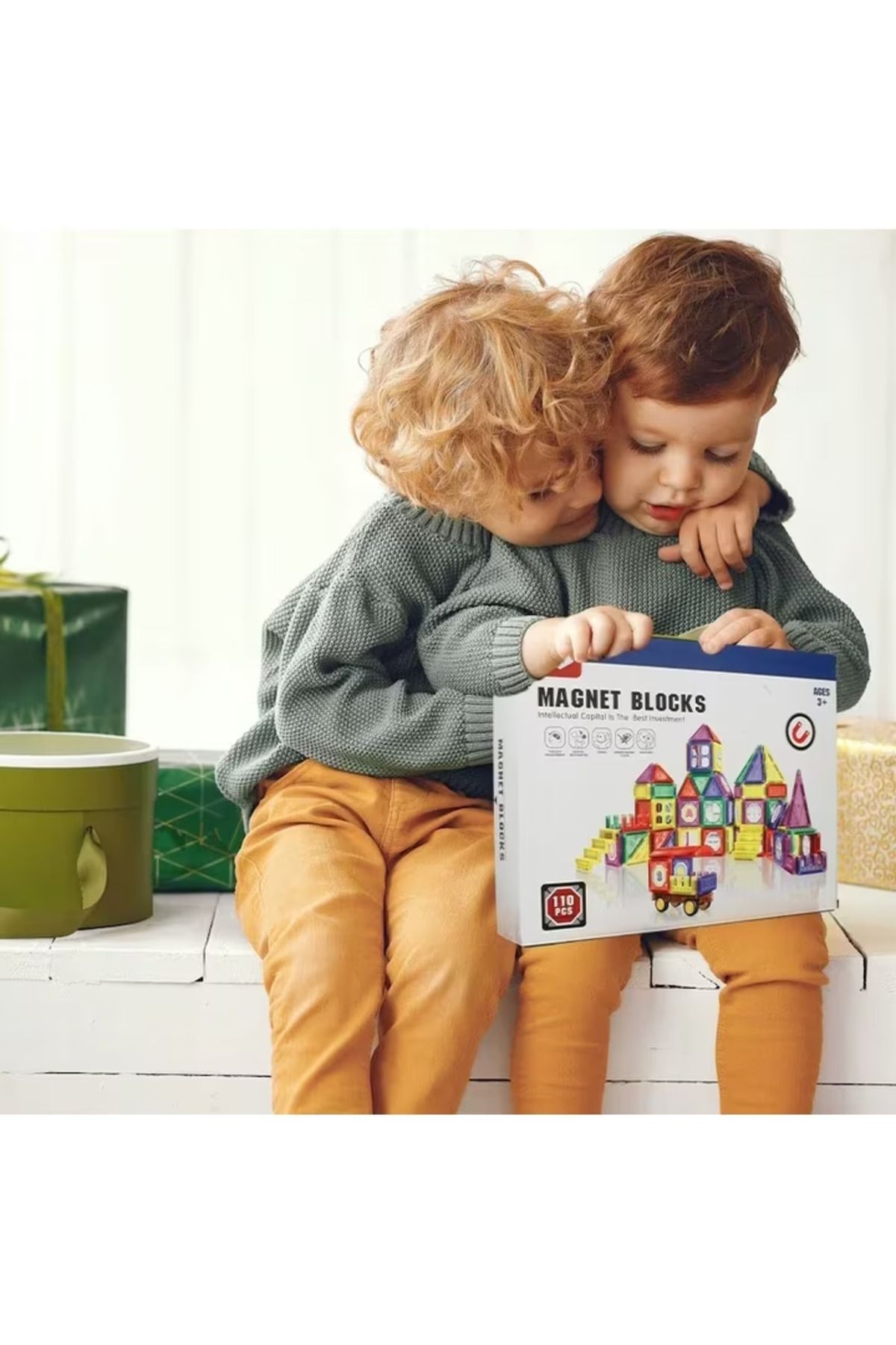 İSP-Set de constructie, ISP, LikeSmart Magnet Blocks, 3 ani+, 110 piese, Multicolor 7