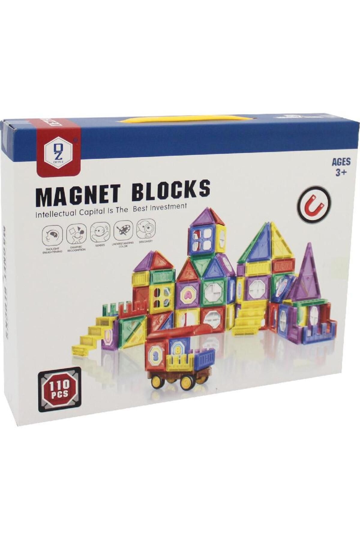 İSP-Set de constructie, ISP, LikeSmart Magnet Blocks, 3 ani+, 110 piese, Multicolor 3