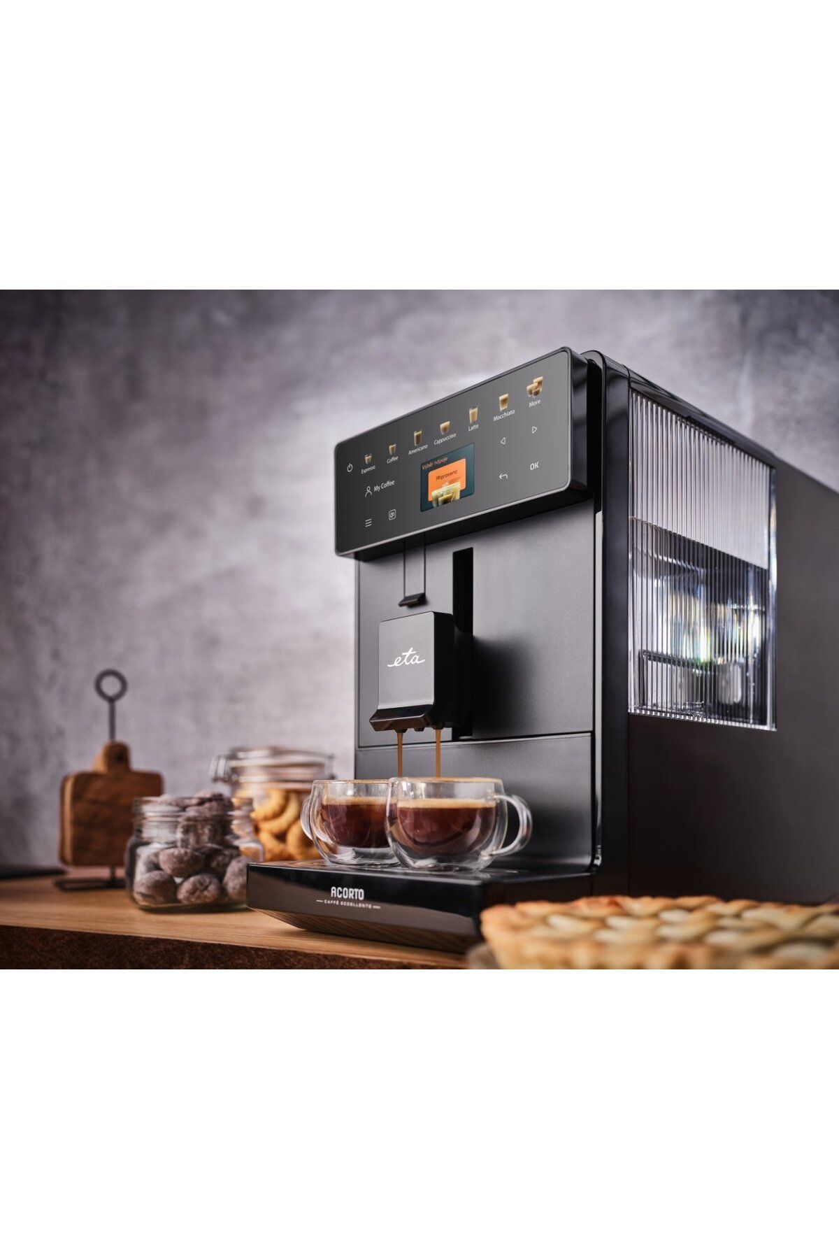 ETA-Automatic coffee machine Acorto 9180 90000, 1400W, 19 bar, frothing system, black 16
