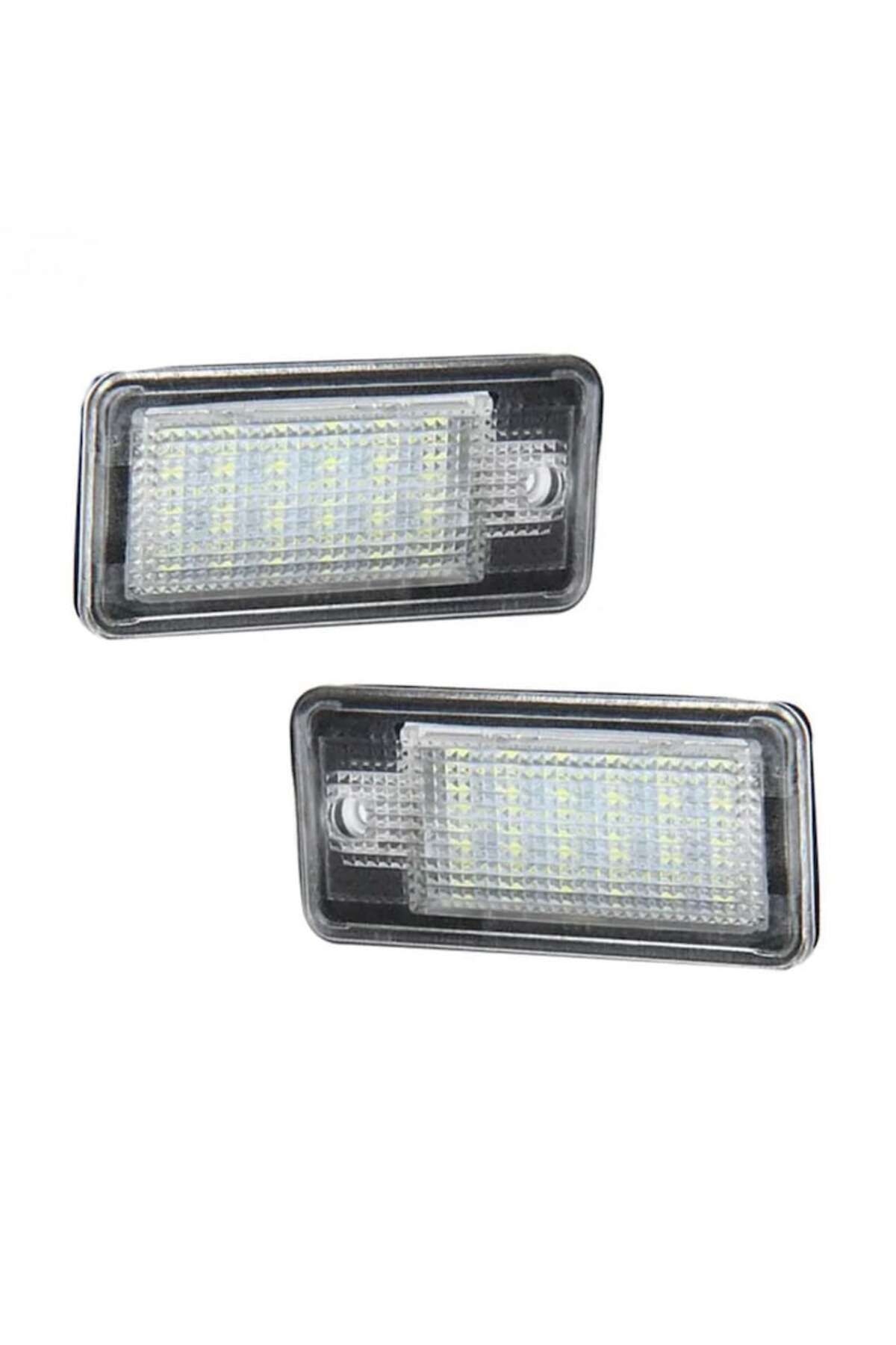Mad-Set 2 becuri LED pentru plăcuța de înmatriculare Canbus, compatibile cu Audi A4 B6, B7, A6 C6, A3, A5, A8, Q7 2