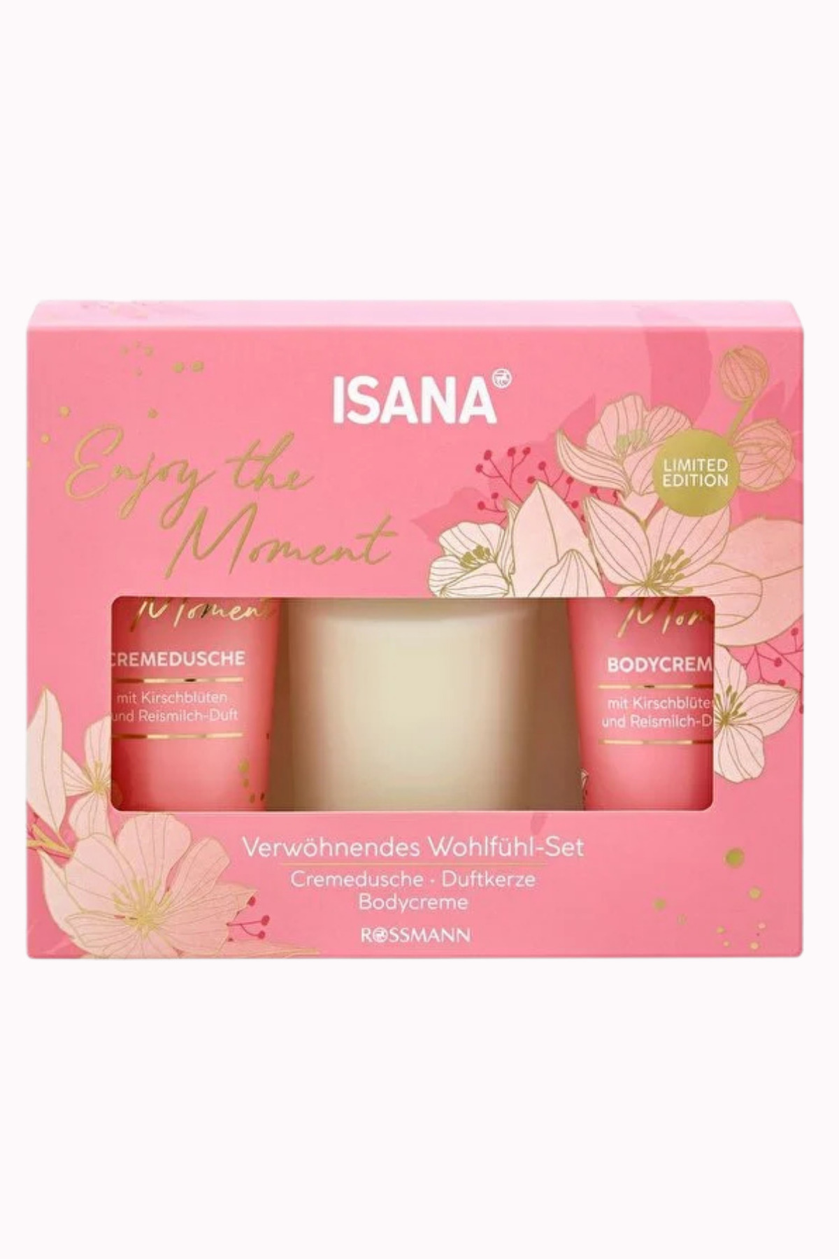 ゆっちゃん！良好 最新 Yosa ヨサ シグナルブランケア LED ISANA Hediye Seti Enjoy The Moment Duş Jeli 100 ml + Kokulu Mum +