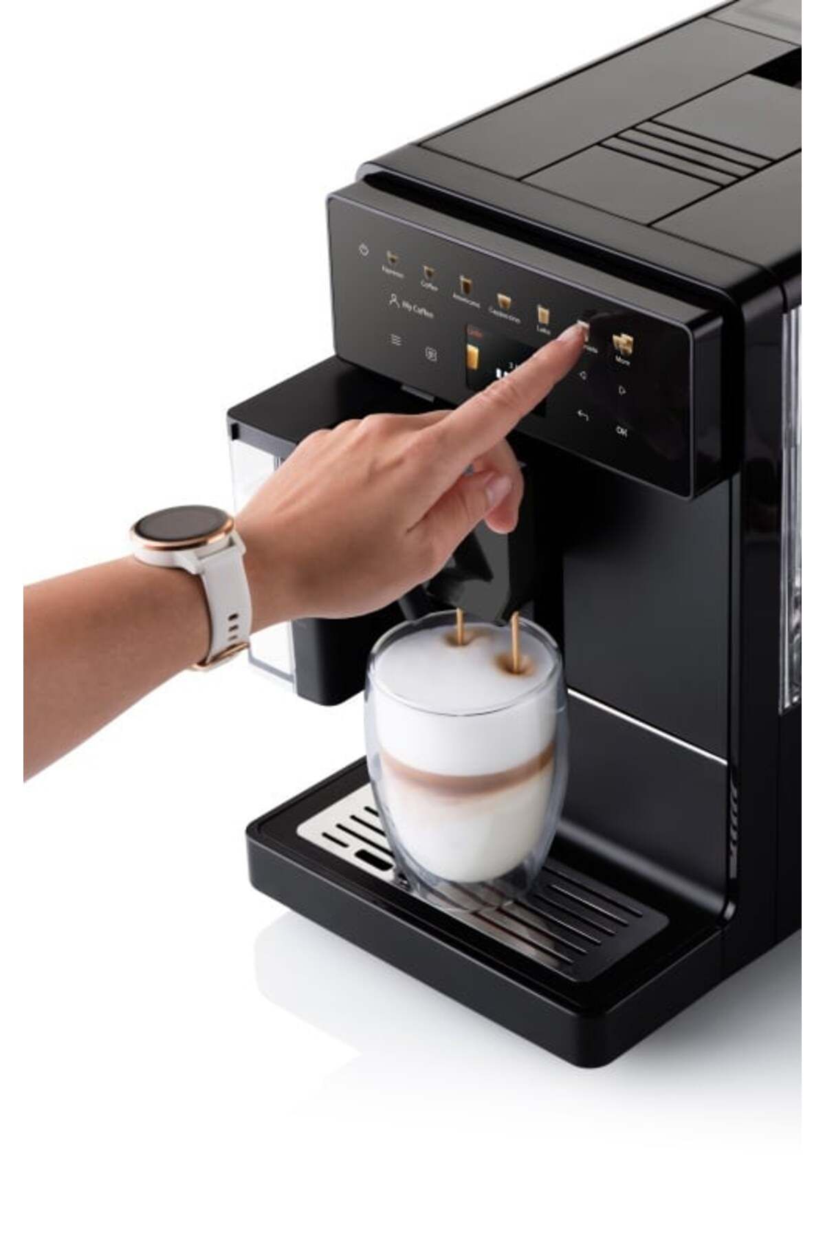 ETA-Automatic coffee machine Acorto 9180 90000, 1400W, 19 bar, frothing system, black 7