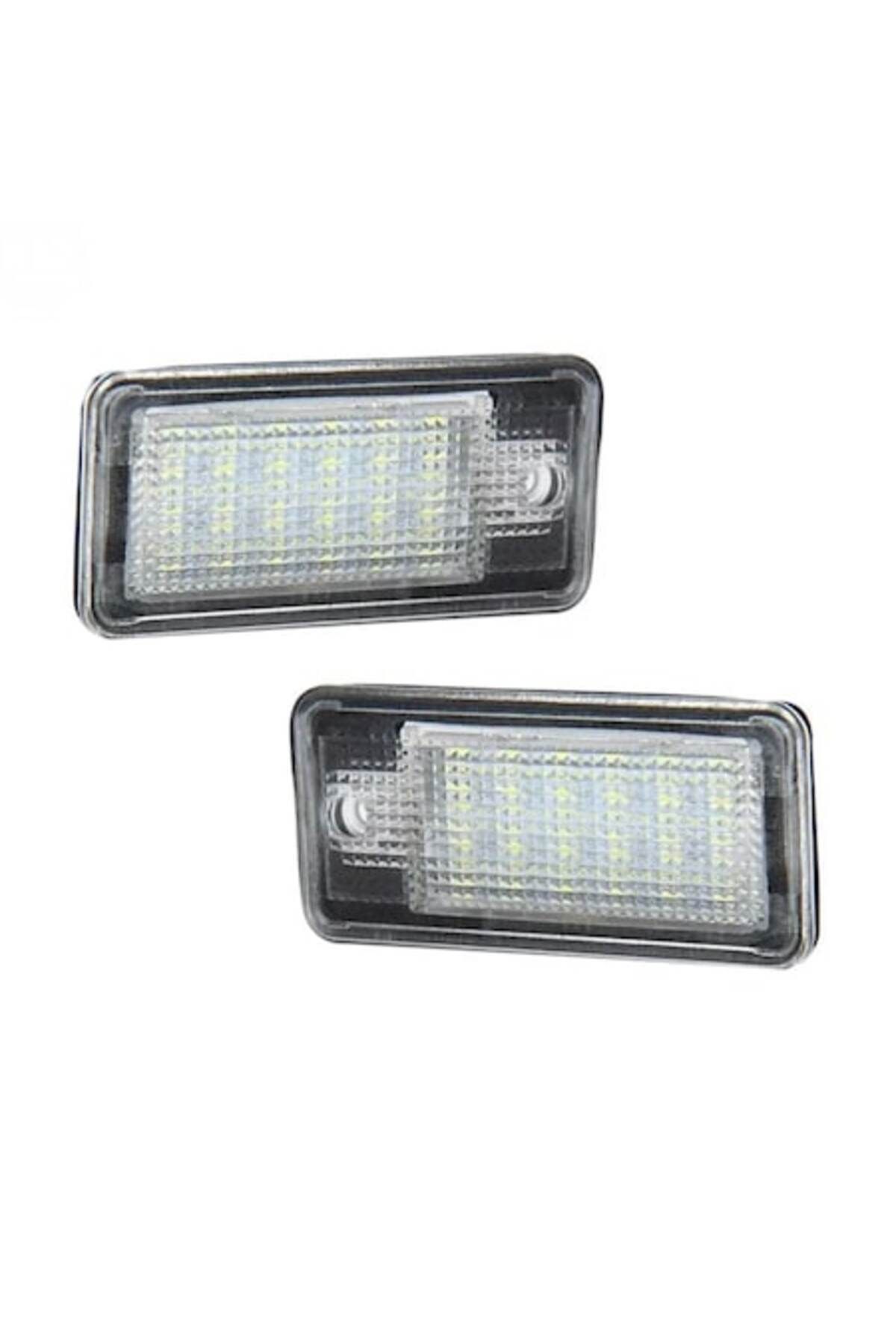 Mad-Set 2 becuri LED pentru plăcuța de înmatriculare Canbus, compatibile cu Audi A4 B6, B7, A6 C6, A3, A5, A8, Q7 1