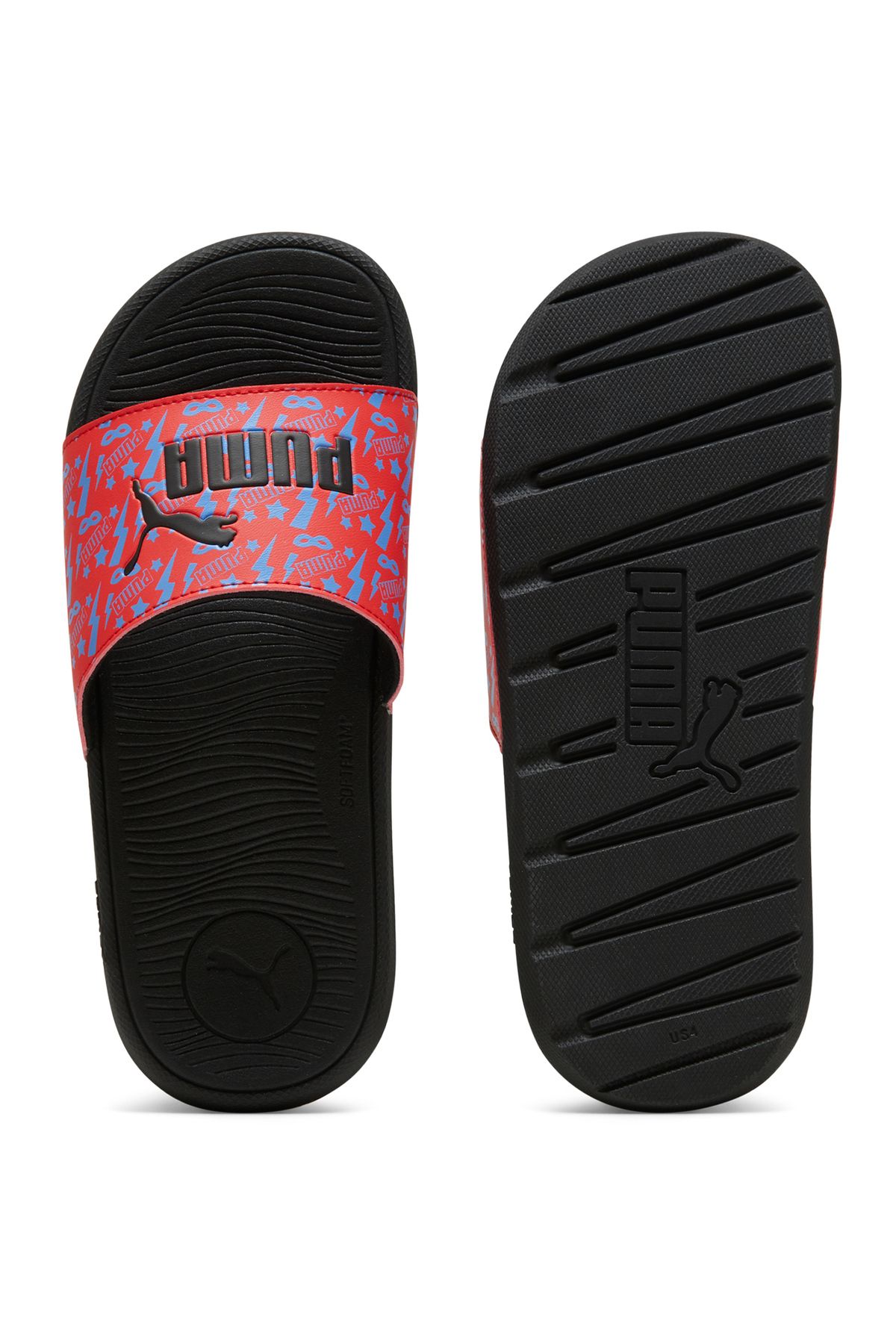 Puma-Cool Cat 2.0 Masked Hero Jr BX Slides - Black & Red 4