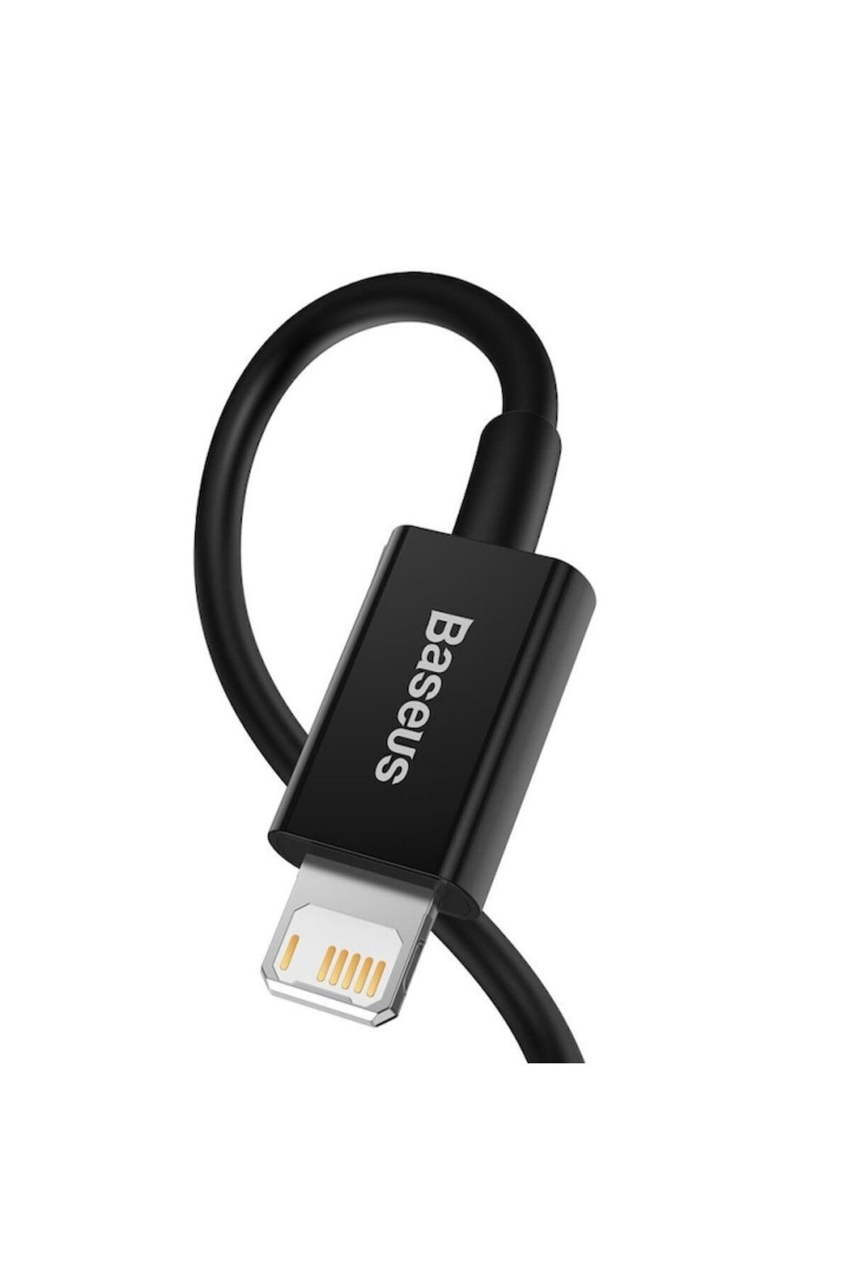 Baseus-Cablu de încărcare și transfer de date, conector USB-A la conector compatibil Apple, 2.4A, 2m, negru 3