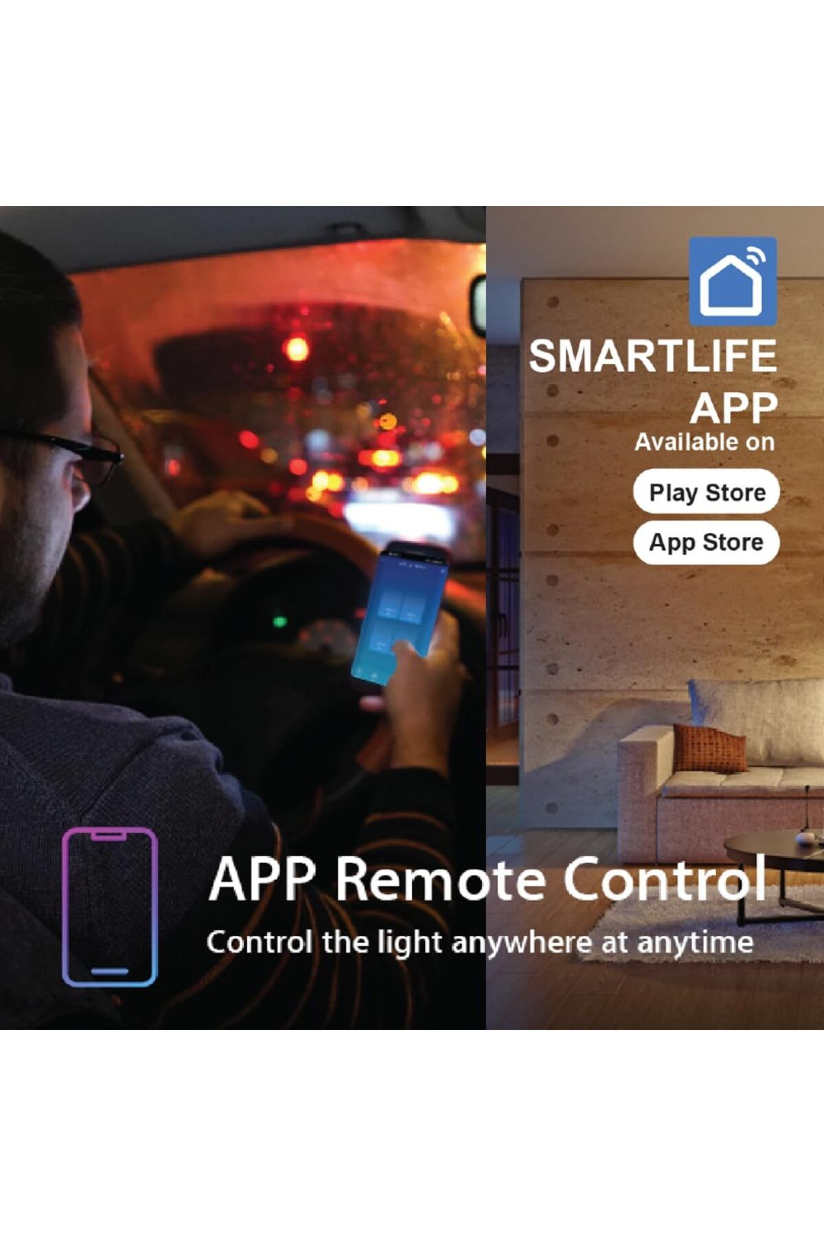 SASKA-مفتاح إضاءة ذكي يعمل باللمس يعمل بالواي فاي (SJ-A1) مع خاصية التحكم بالتطبيق من Smartlife - يعمل مع أليكسا (3 قطع، ذهبي) 3