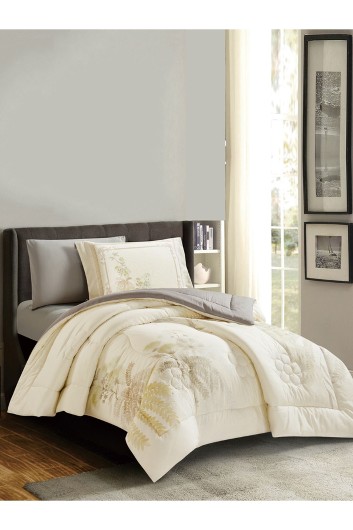 Donetella-4-Piece Digital Print Comforter Set – Twin Size 170x230 cm, Soft Microfiber Bedding Set. 2