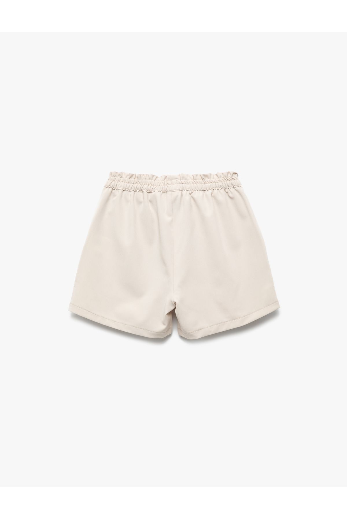 Koton-Viscose Blended Shorts with Belt Detail and Elastic Waist with Pockets 2