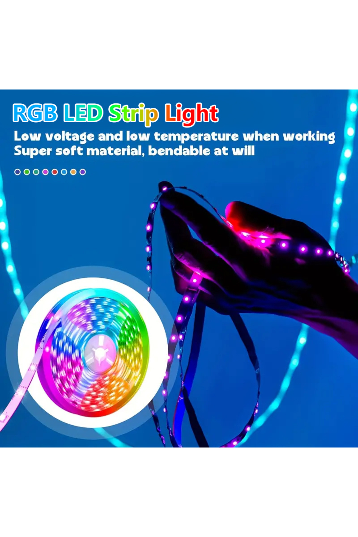 Choice-20m APP 24 key remote 5V LED strip lamp RGB with USB 24 key Bluetooth remote control color-changing 5