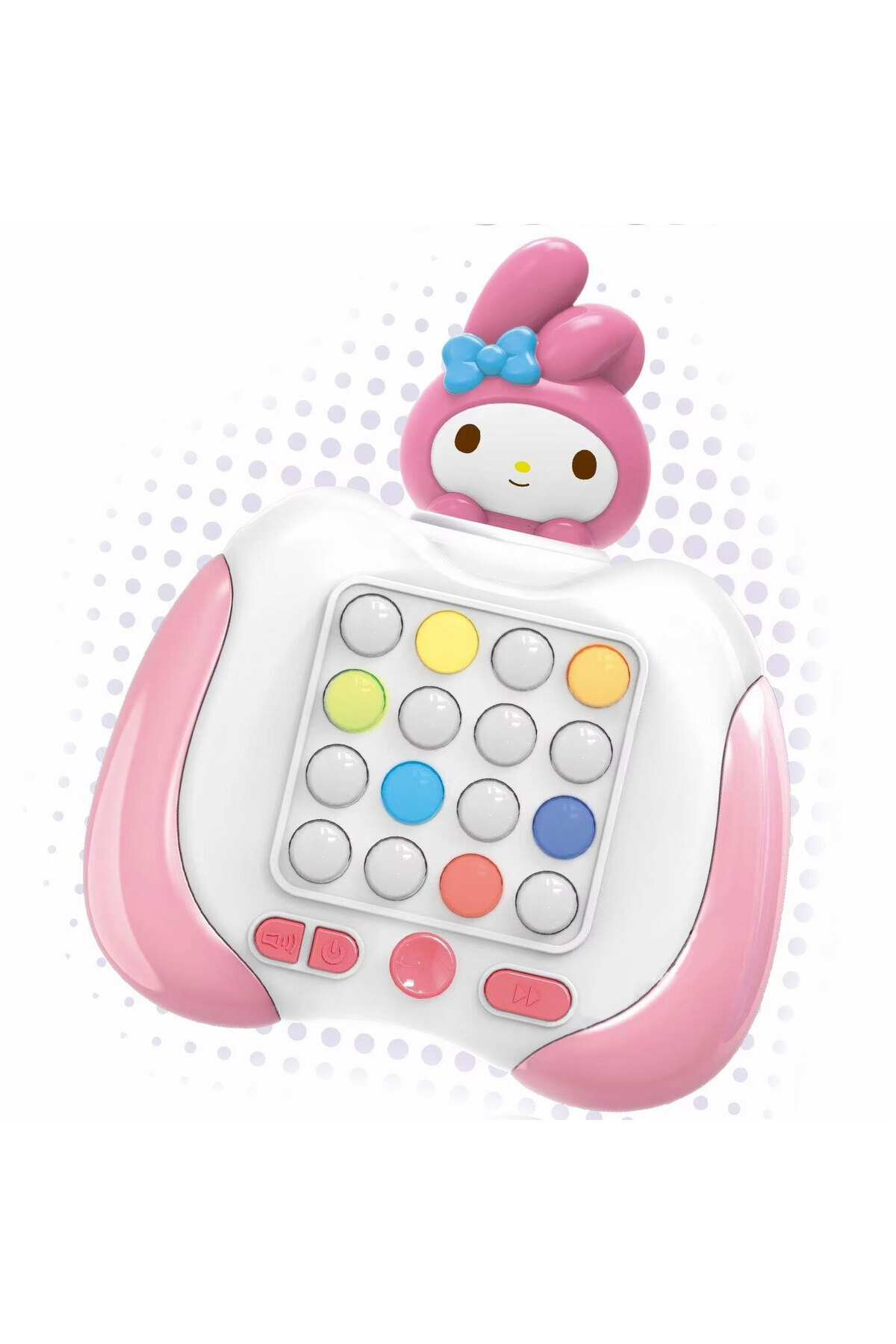 sallma-POP IT Console interactive game, anti-stress, with sounds, 16 buttons and RGB lights, 7 game modes, Pink 1