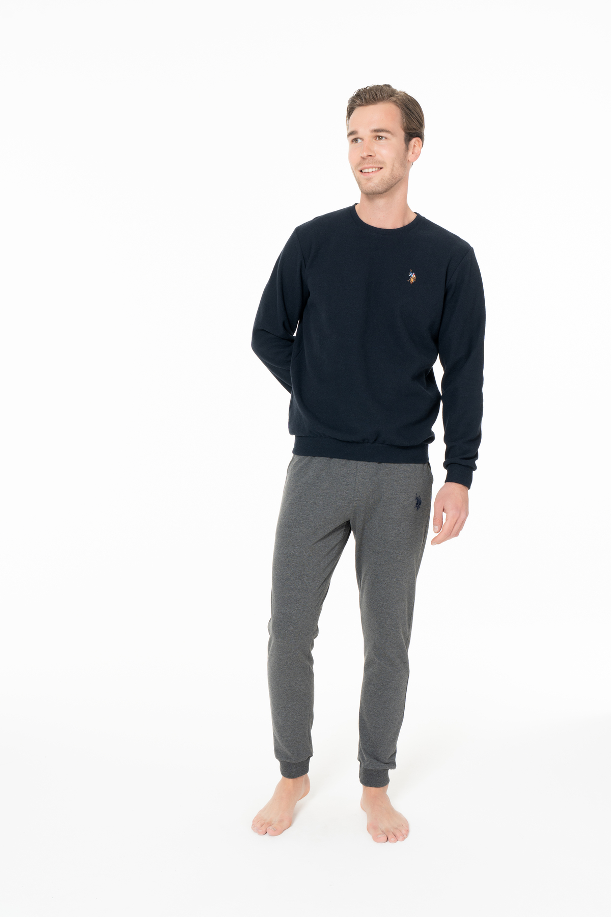 یو اس پولو لباس خانگی سرمه‌ای مردانه یو اس پولو اس ان