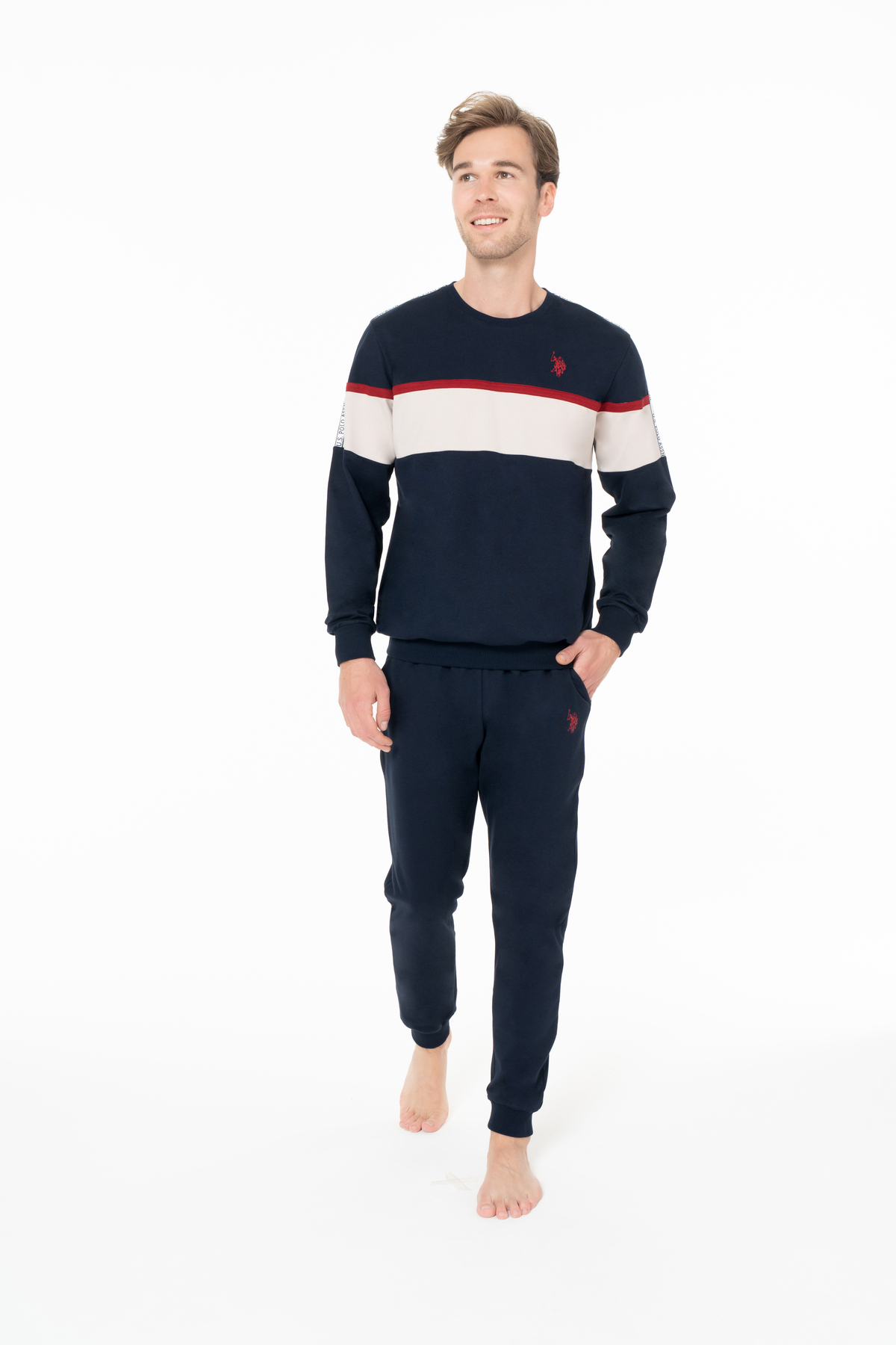 یو اس پولو لباس خانگی سرمه‌ای مردانه یو اس پولو اس ان