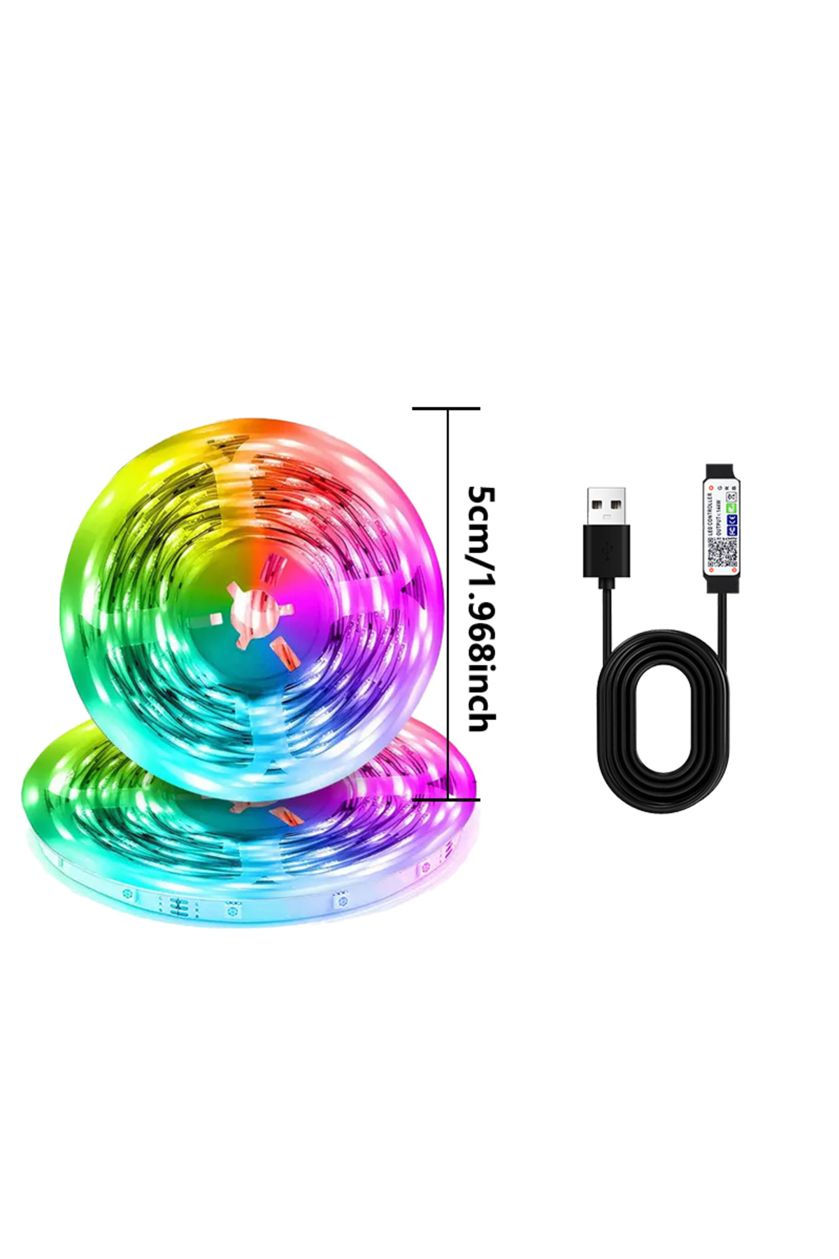 Choice-20m APP 24 key remote 5V LED strip lamp RGB with USB 24 key Bluetooth remote control color-changing 8