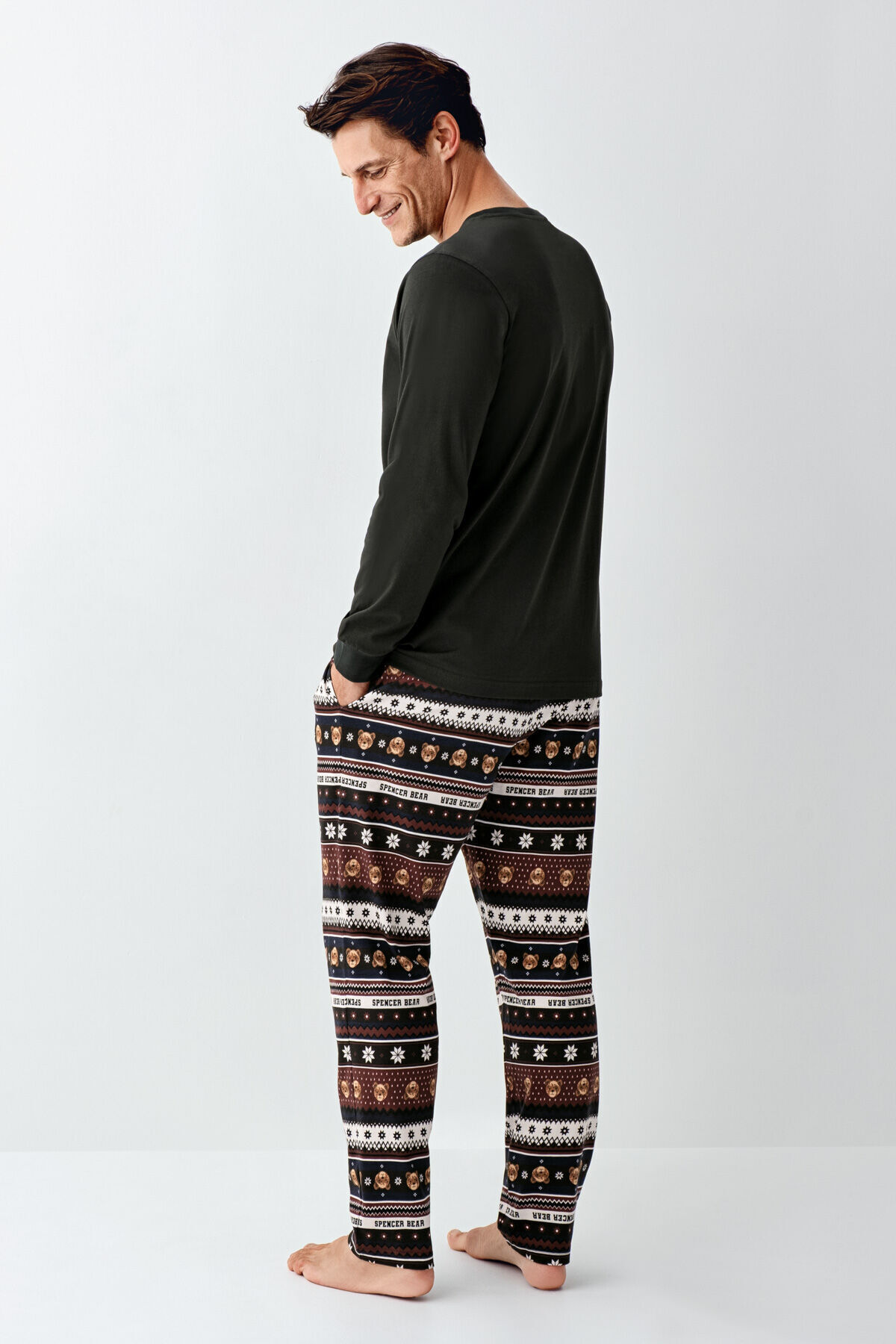 Erkek Gri Pijama Takımı - 5