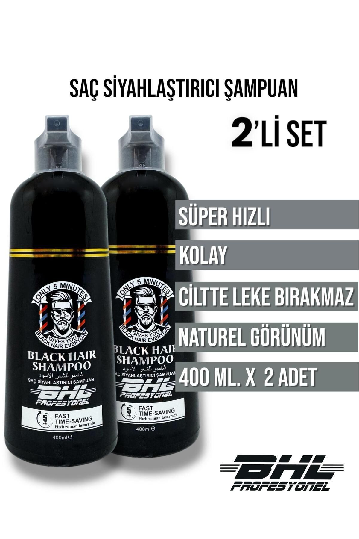 Siyahlaştırıcı Şampuan iKiLi SET / Saç Sakal 400ml. X 2 Adet (800 ml.) — مشکی 3179a595-e376-483a-8757-e247a3db4733 — تصویر 2 از 2