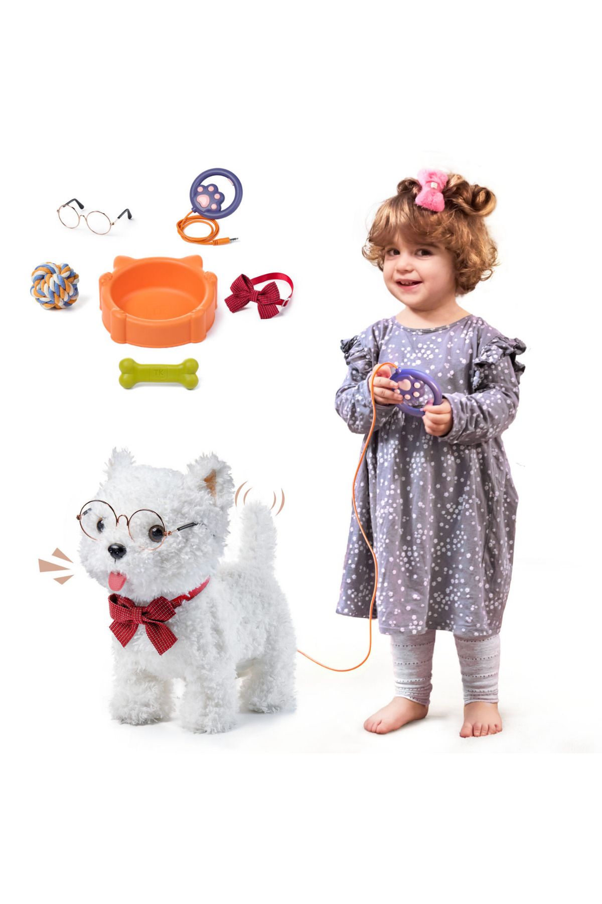 tumama-Interactive Puppy Toy, Sings, Walks, Barks, Licks and Moves Head and Tail, Multiple Accessories 8