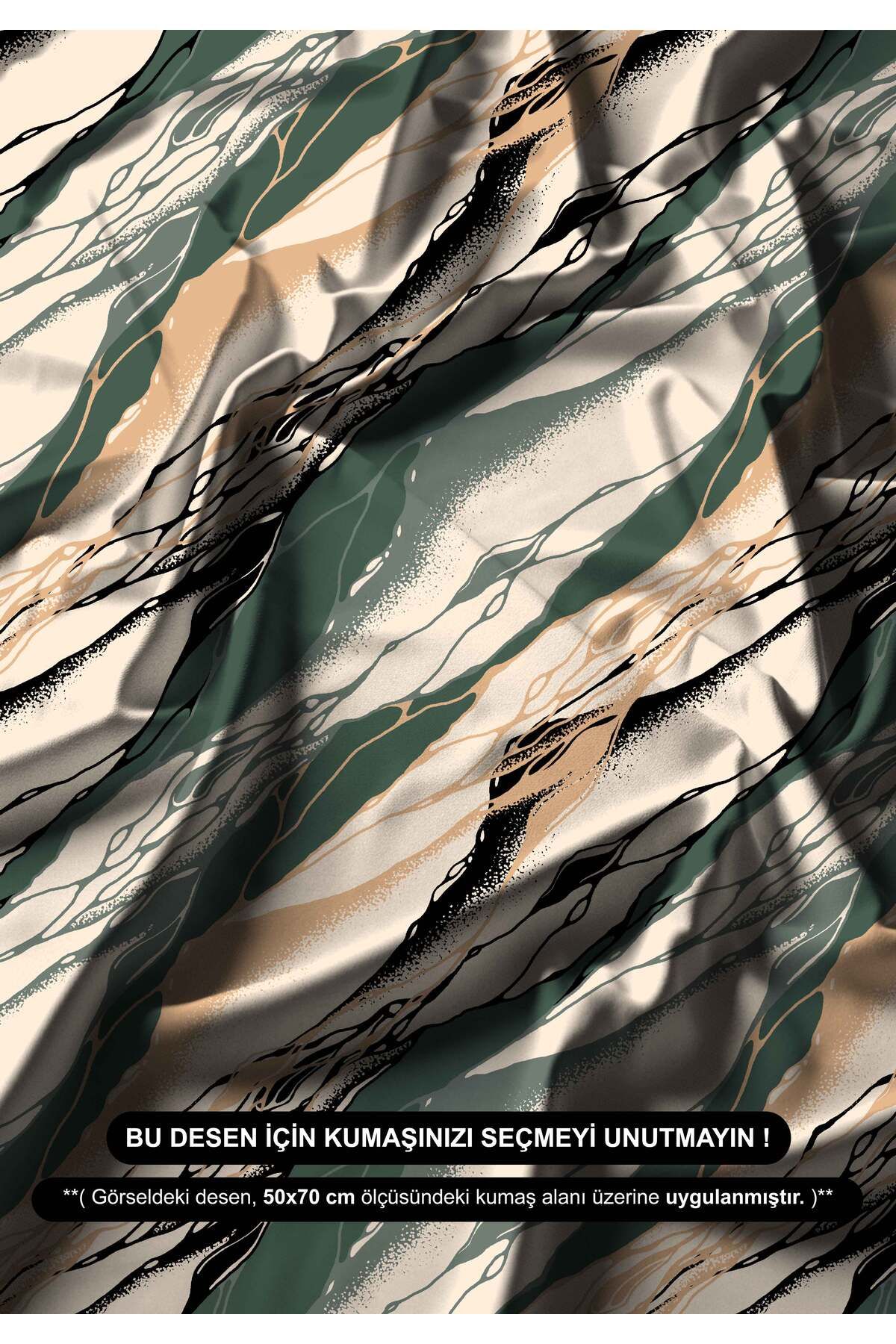 DESENİX-Abstract Tie Dye Patterned Digital Printing Fabric |   150X100Cm |   2 Color Options |   Artistic Modern Design 1